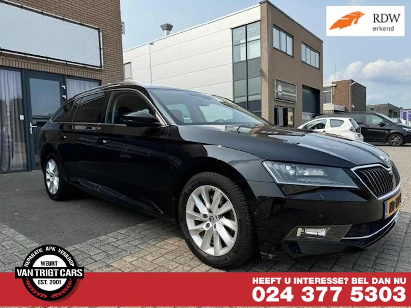 Skoda Superb Combi 1.6 TDI Ambition Business km 183513 Zwart - 1