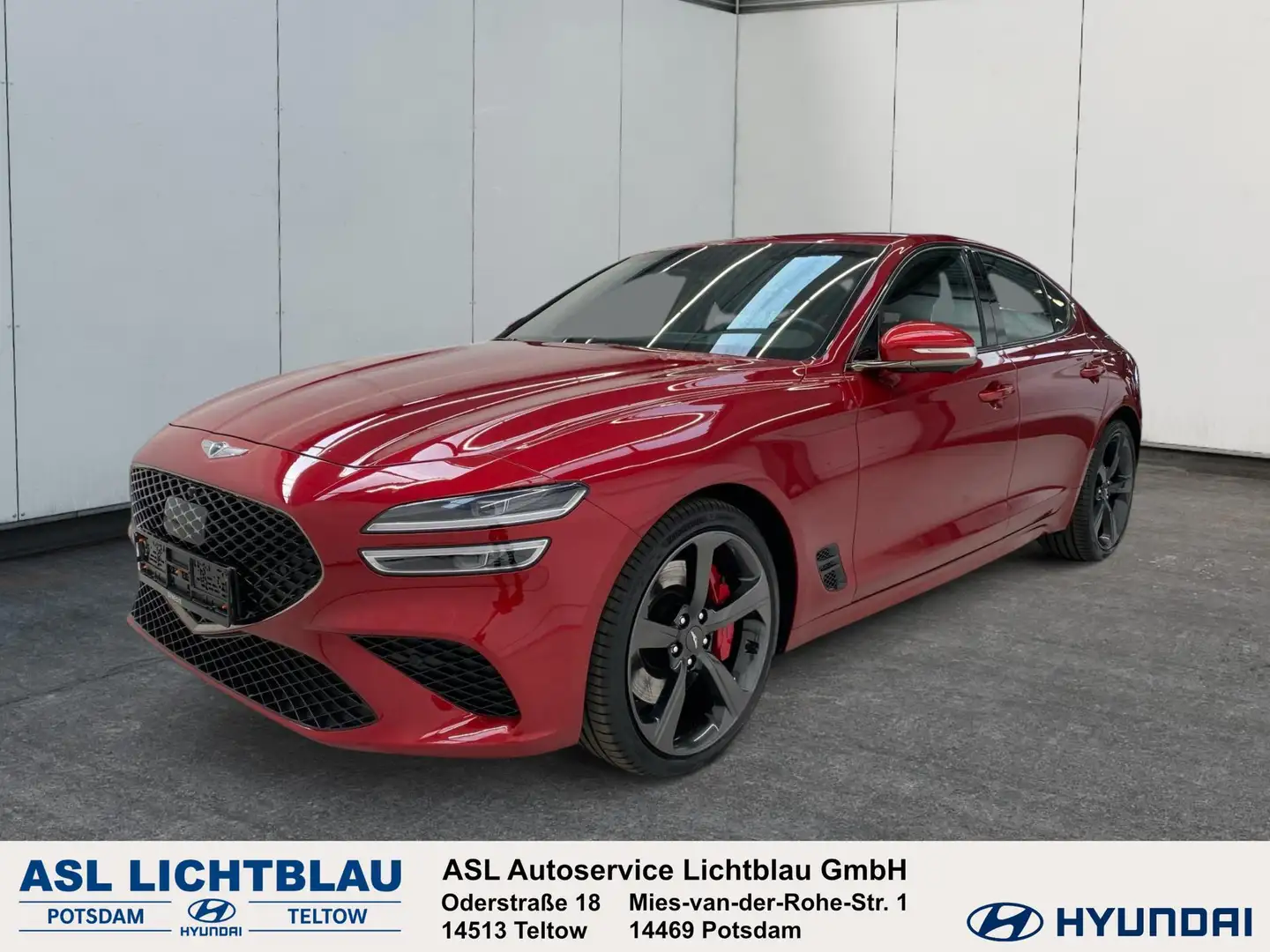 Genesis G70 Sport 2.2 CRDi Nappa Lexicon Komfort 2.2 Czerwony - 1