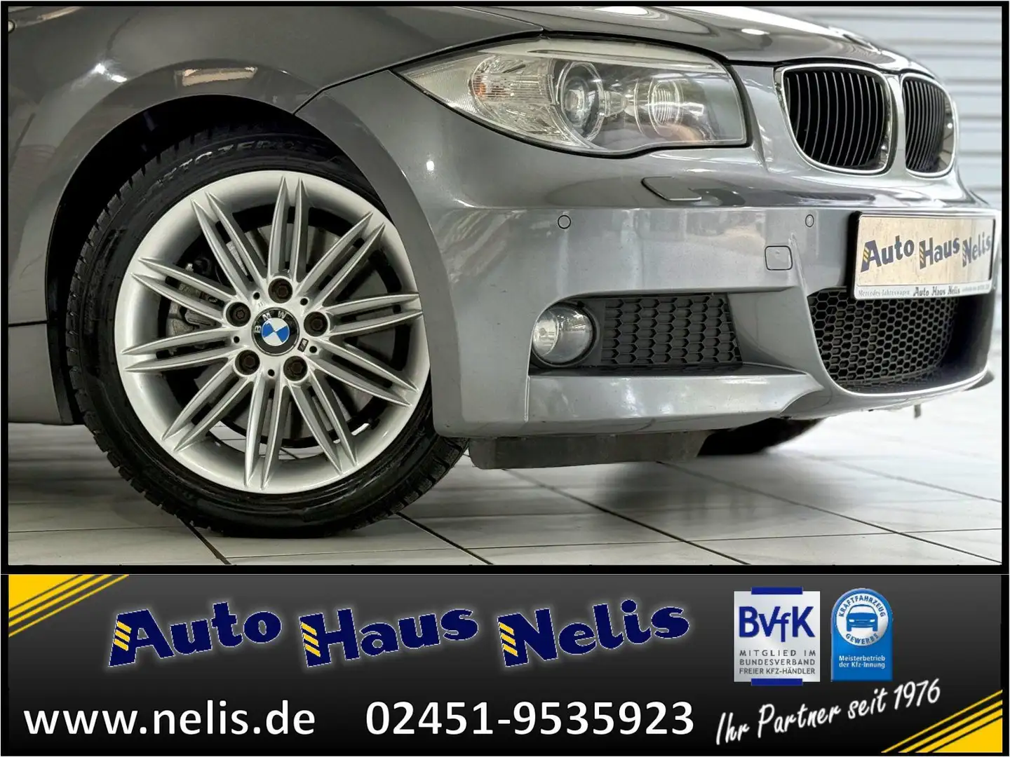 BMW 123 d Cabrio M-Paket Navi-Prof. Xenon PDC Windsch Серый - 2