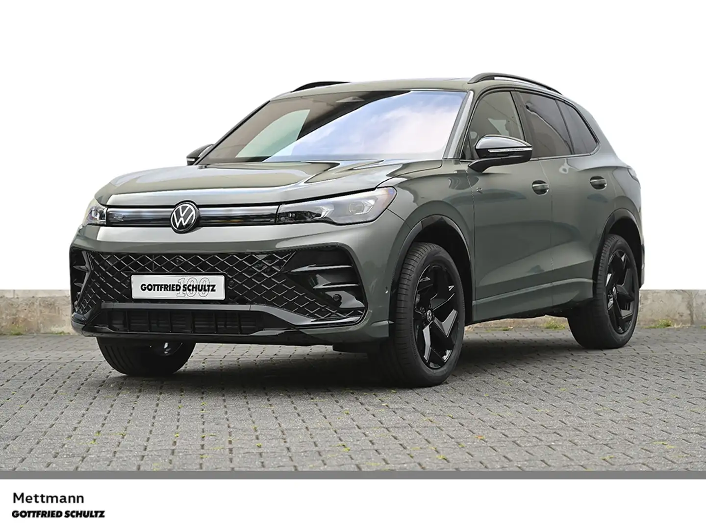 Volkswagen Tiguan R-Line 2.0 TDI DSG 4X4 NAV PANO AHK STDHZ KEYLESS Grün - 1