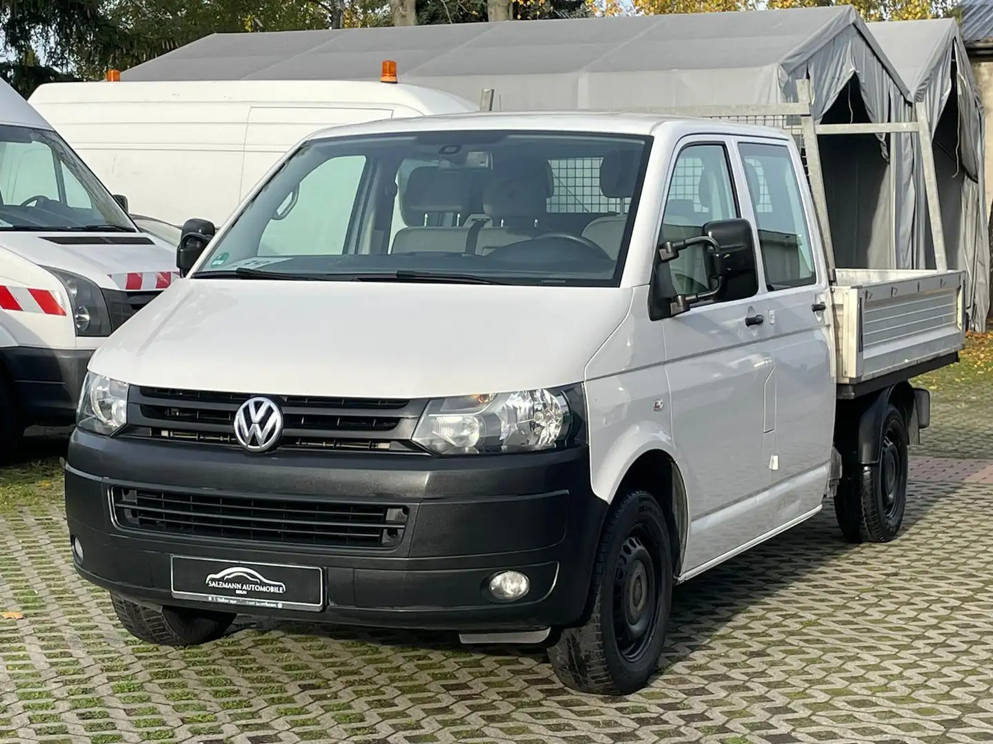 Volkswagen T5 2.0 TDI//Pritsche//KLIMA//Temp//AHK//TOP Blanc - 2