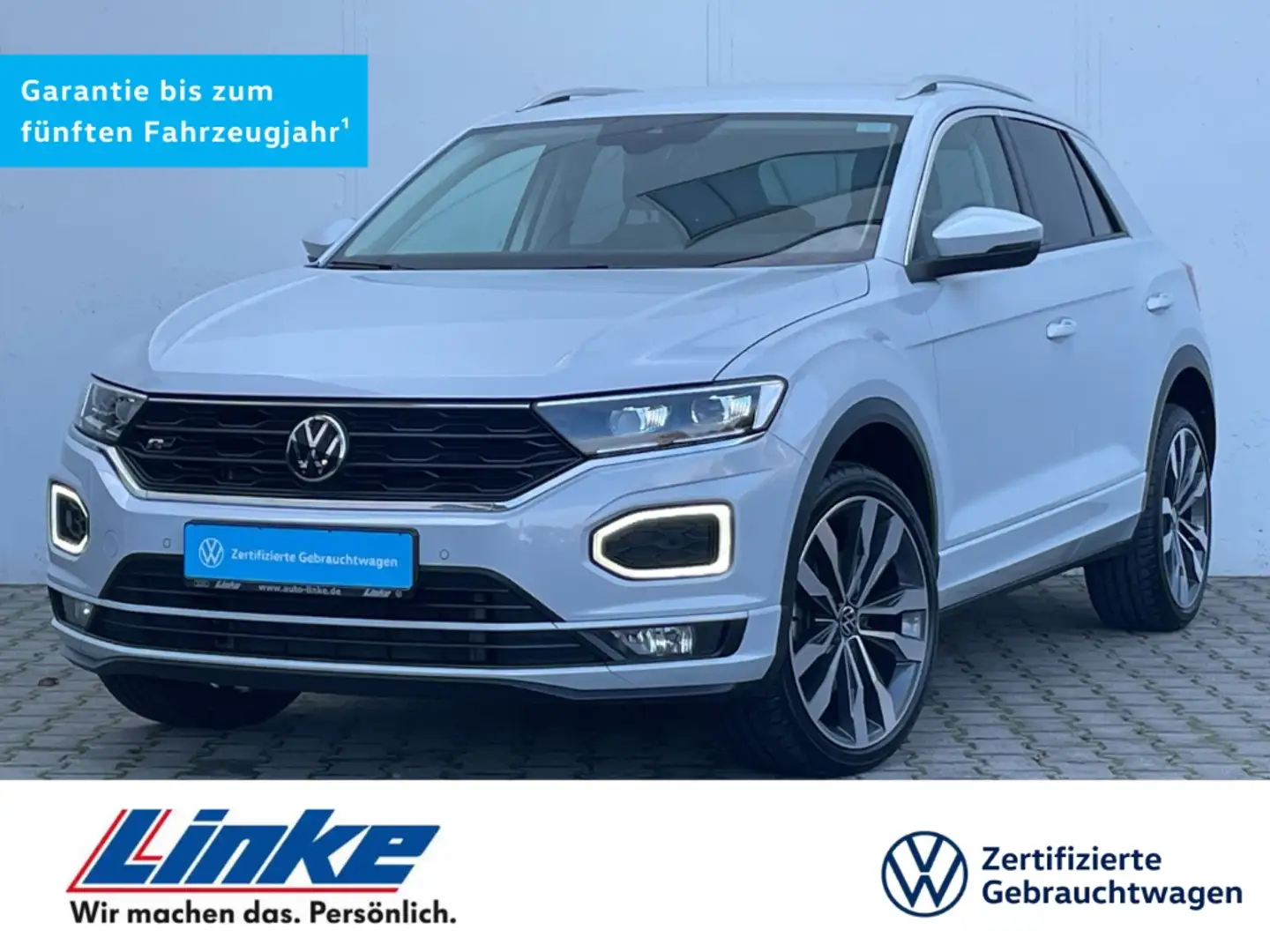 Volkswagen T-Roc 1.5 TSI DSG R-Line AHK/LED/Kamera/Navi/ACC/App-Con Blanc - 1