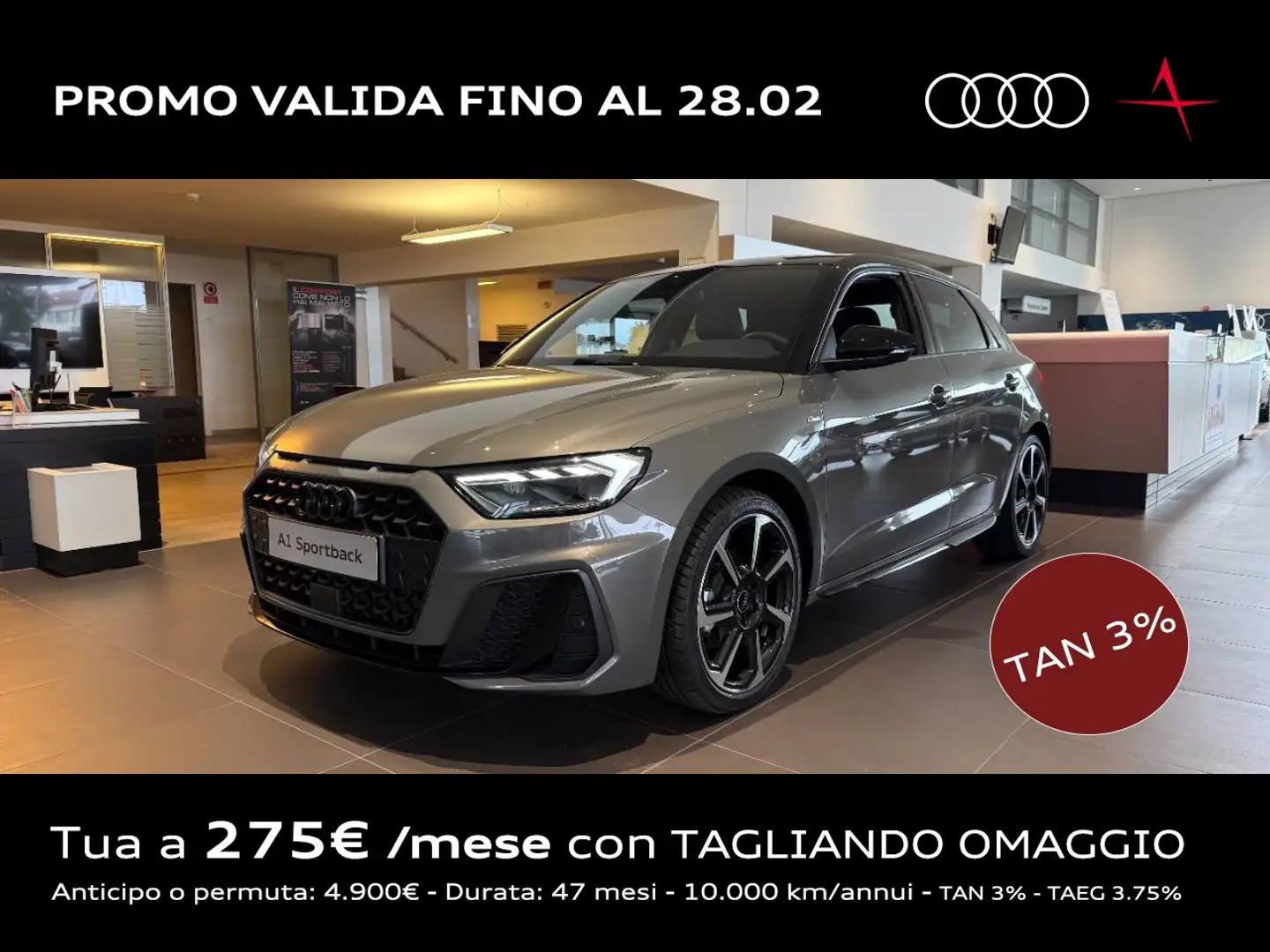 Audi A1 Sportback Identity Black 30 TFSI  85(116) kW(CV) S Grau - 1