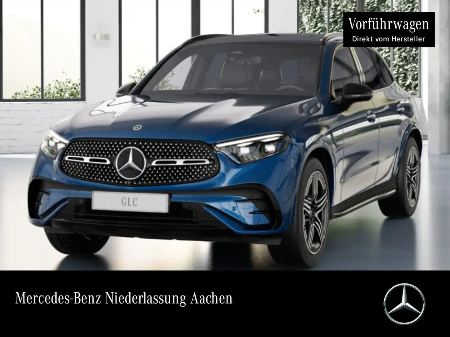 Mercedes-Benz GLC 220 d 4M AMG+NIGHT+PANO+360+AHK+BURMESTER+TOTW Blau - 1