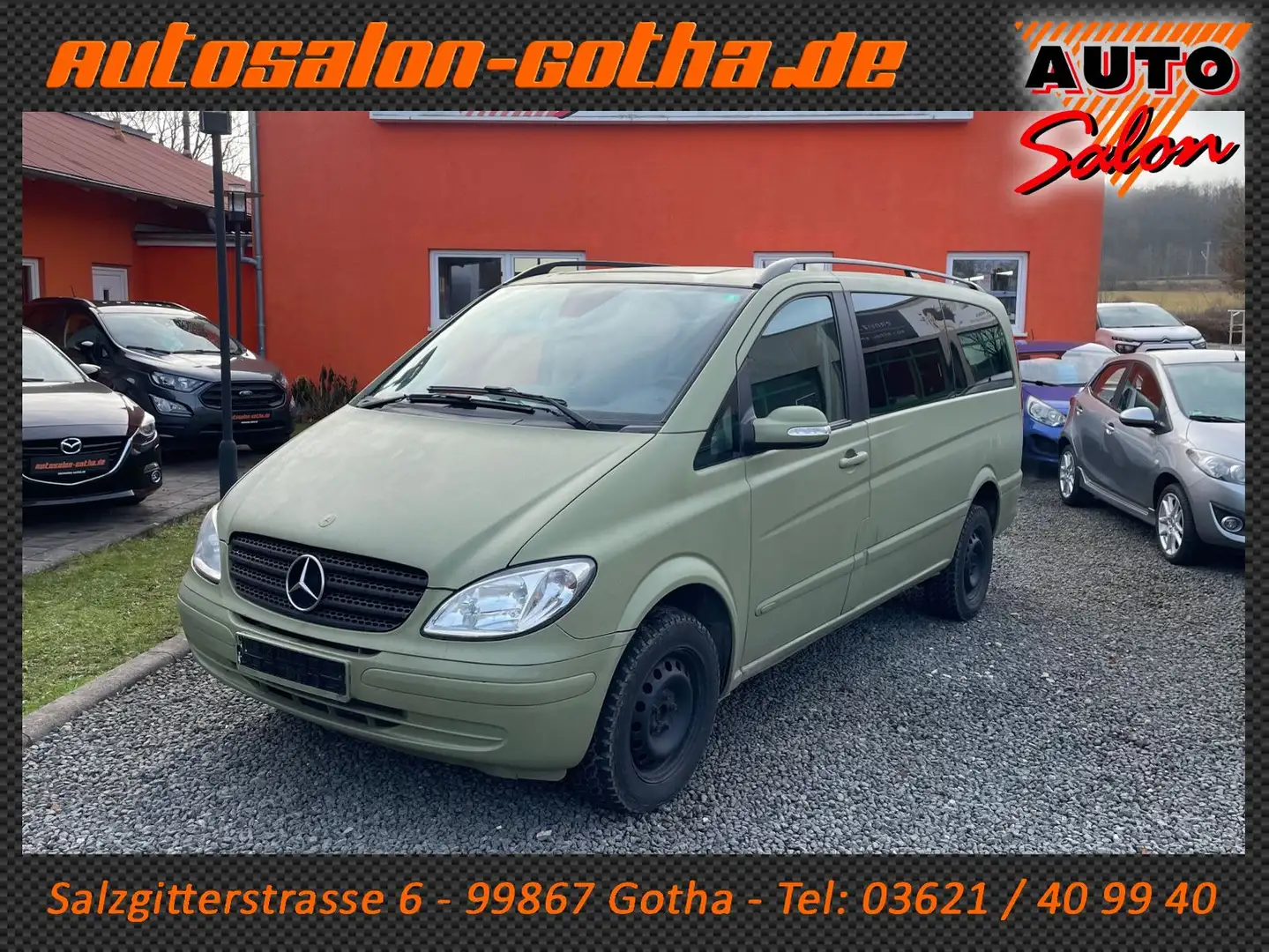 Mercedes-Benz Viano 2.0 CDI Lang 5-Sitzer TÜV02.2027 Grün Matt Zielony - 1