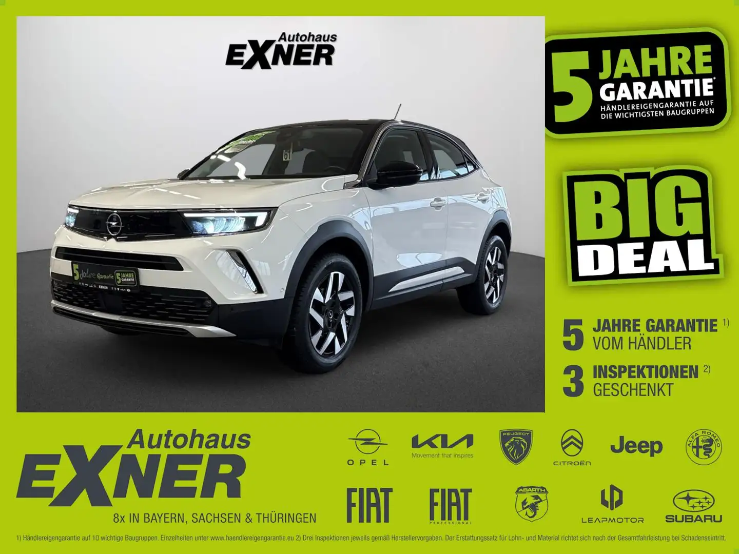 Opel Mokka 1.2 Turbo ELEGANCE LED+SHZ+Winterp.+Kam. Weiß - 1