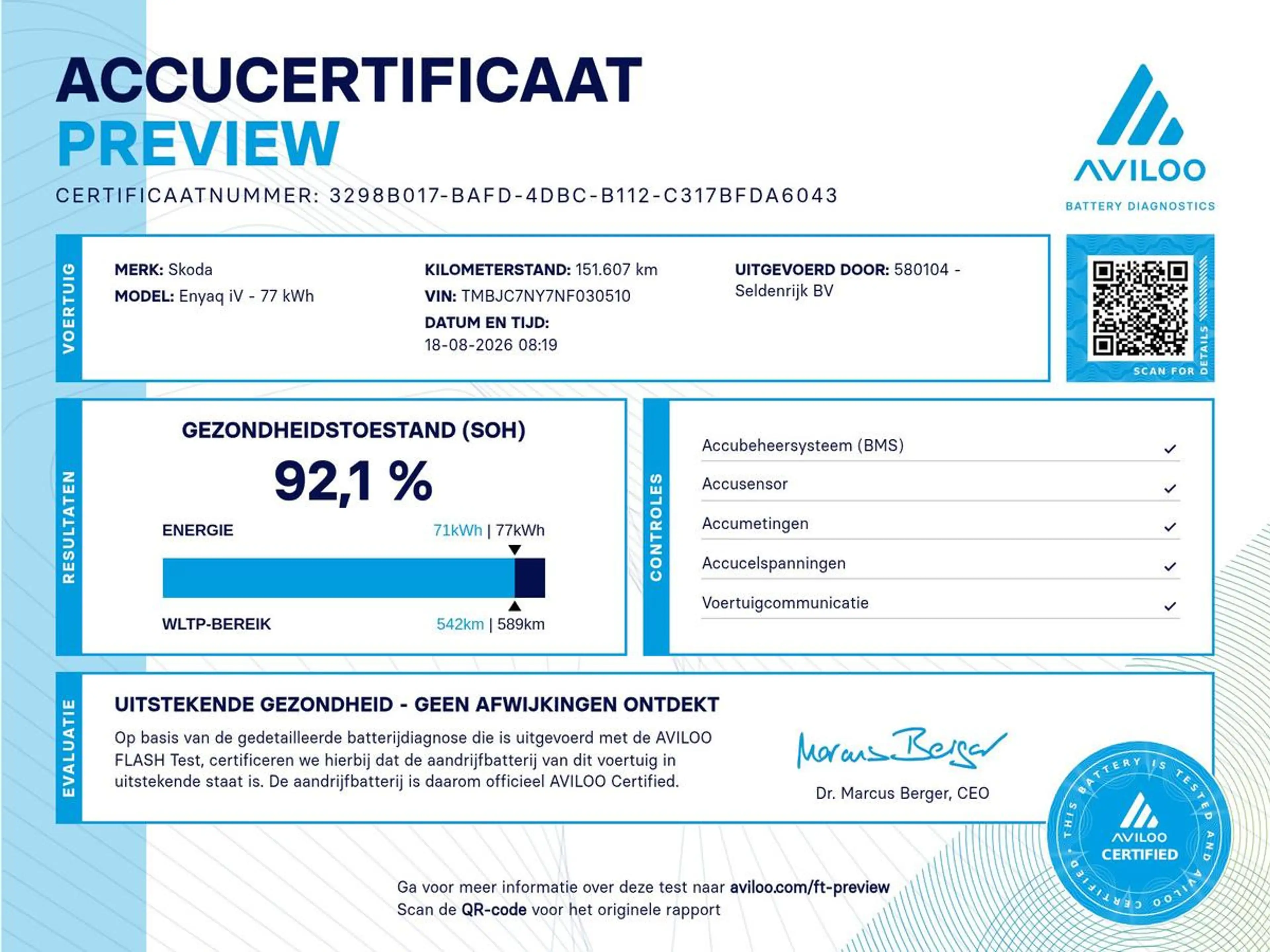 Skoda Enyaq iV 80 | SOH 92,1% | Memory | Half leder | Stuur/st — photo 3