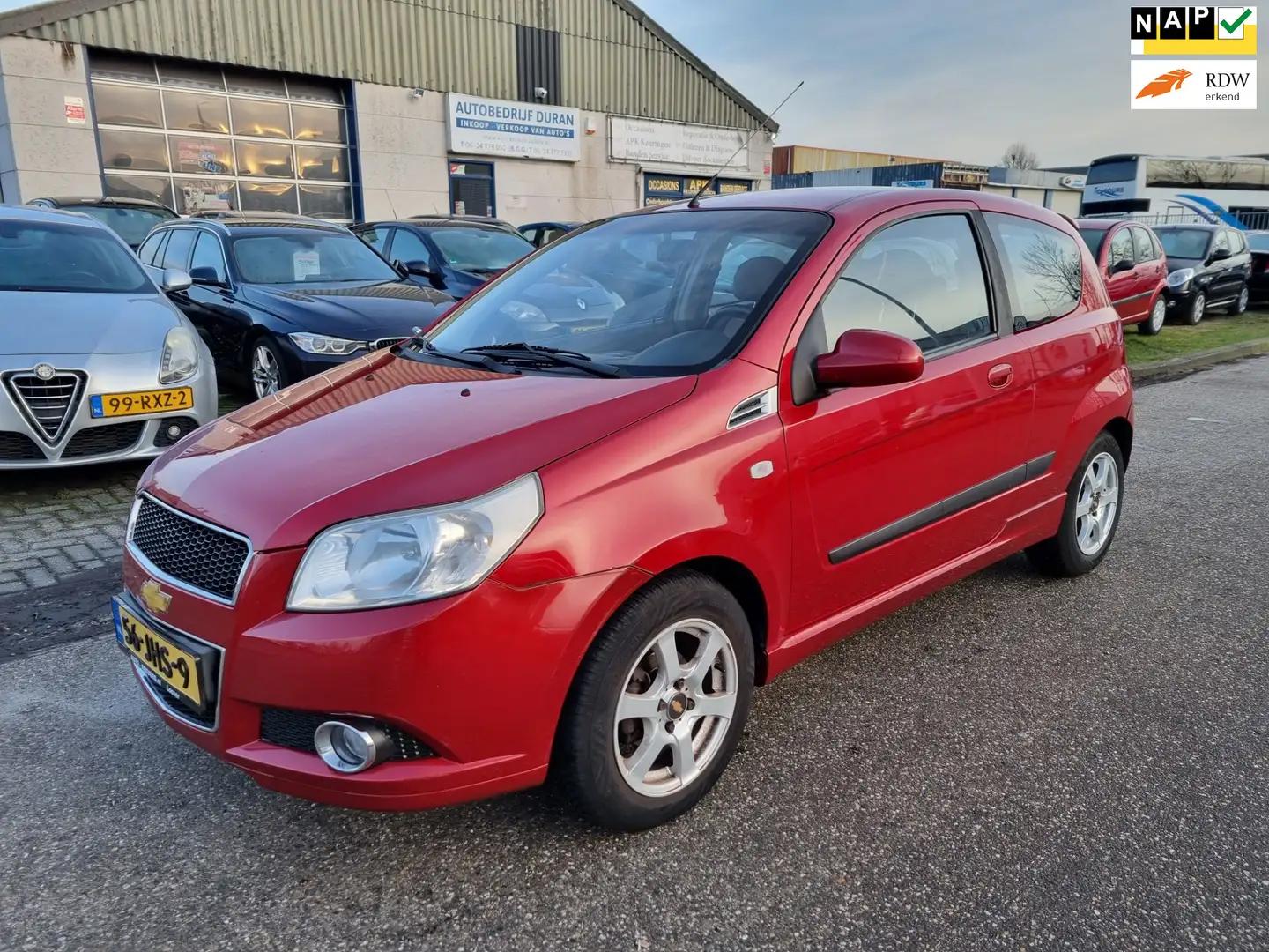 Chevrolet Aveo 1.4 16V LS Airco Bj:2009 NAP! Piros - 1