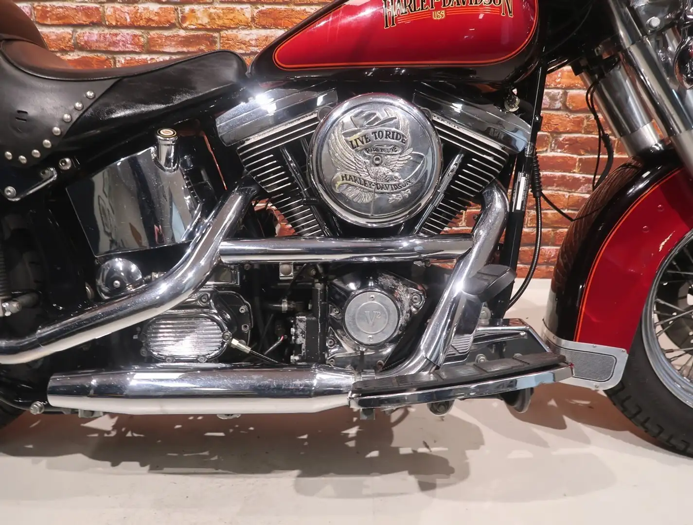 Harley-Davidson Heritage FLSTC Classic 1340 Rood - 2