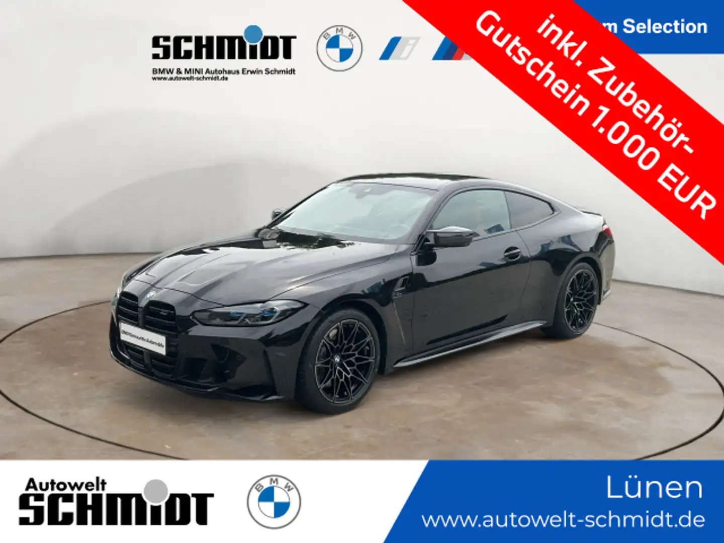 BMW M4 Competition Coupe / NP= 121.320,-/ Sonderlack Noir - 1
