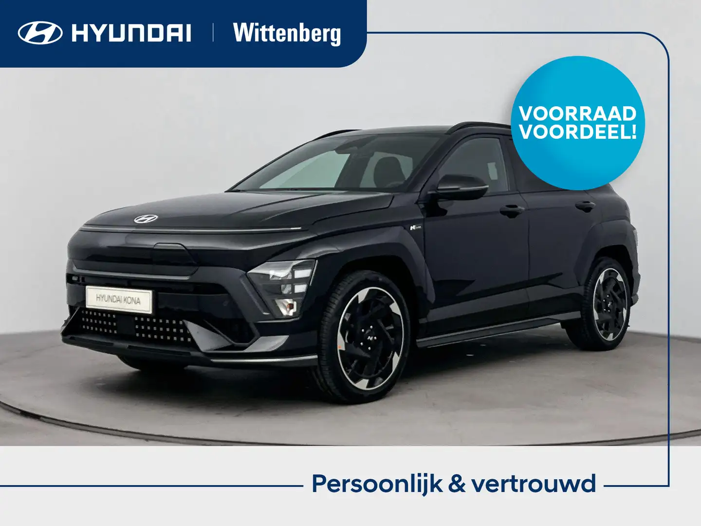 Hyundai KONA Electric N Line Business 64.8 kWh | Nieuw, snel le Zwart - 1
