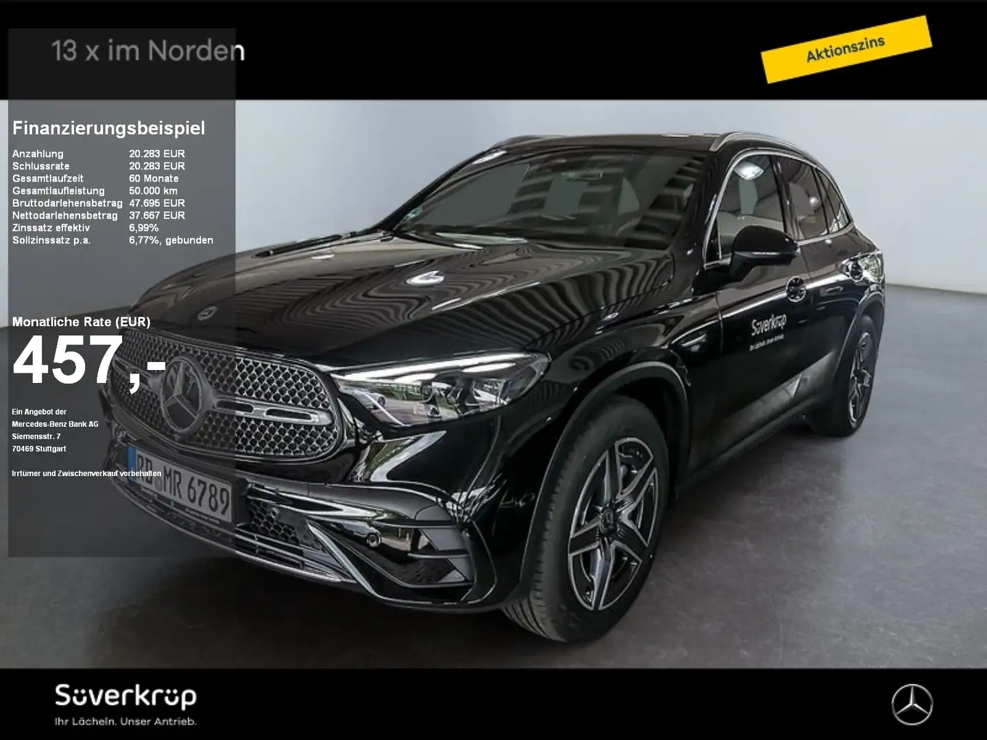 Mercedes-Benz GLC 200 4M AMG SPUR AHK 360 PDC SHZ MEMO Schwarz - 1