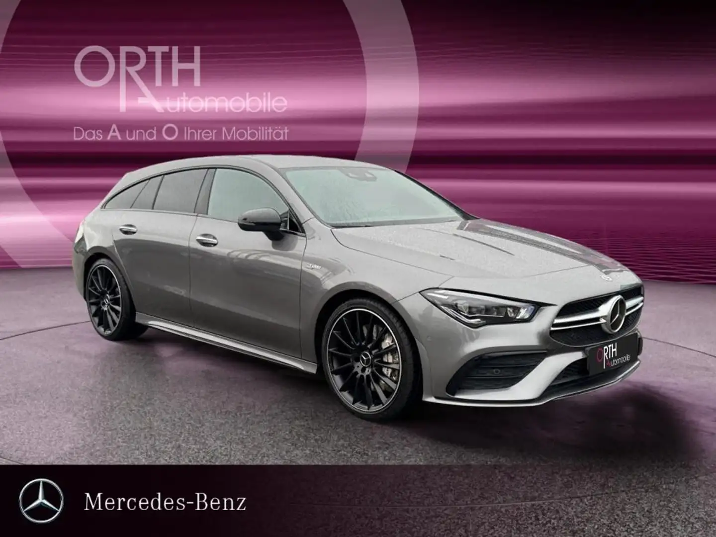 Mercedes-Benz CLA 35 AMG SB 4M HUD+BURMESTER+NIGHT+M-BEAM+NAVI Gris - 2