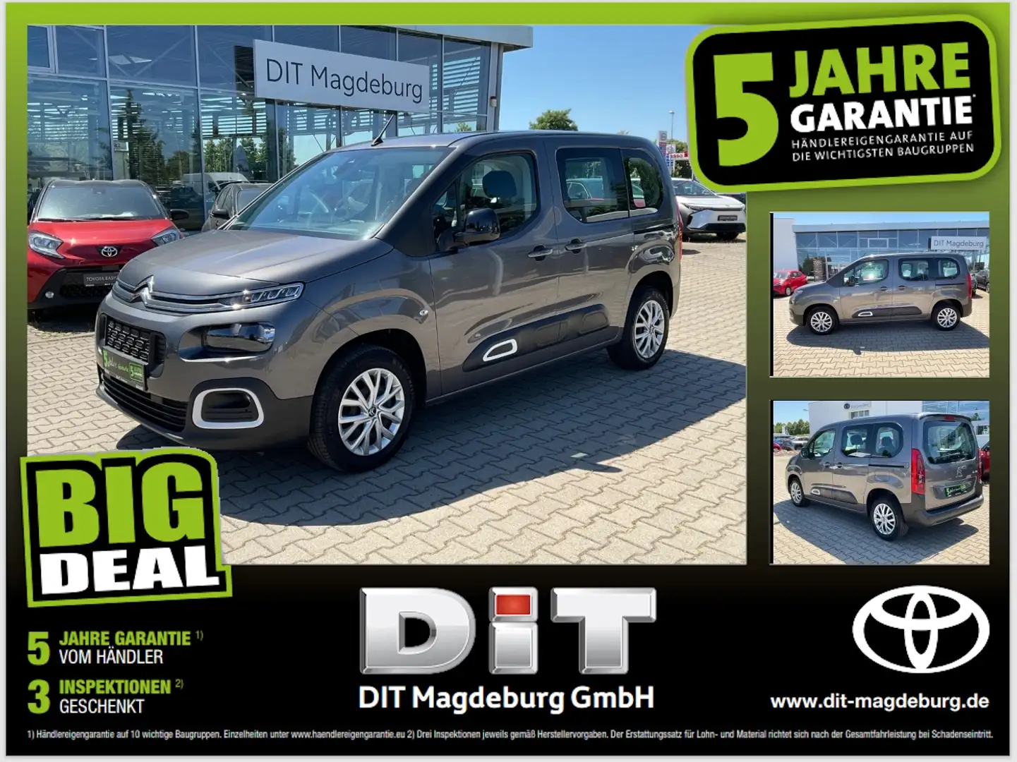 Citroen Berlingo 1.2 Feel M DAB,Spurass,Verkerszeichener. Szary - 1