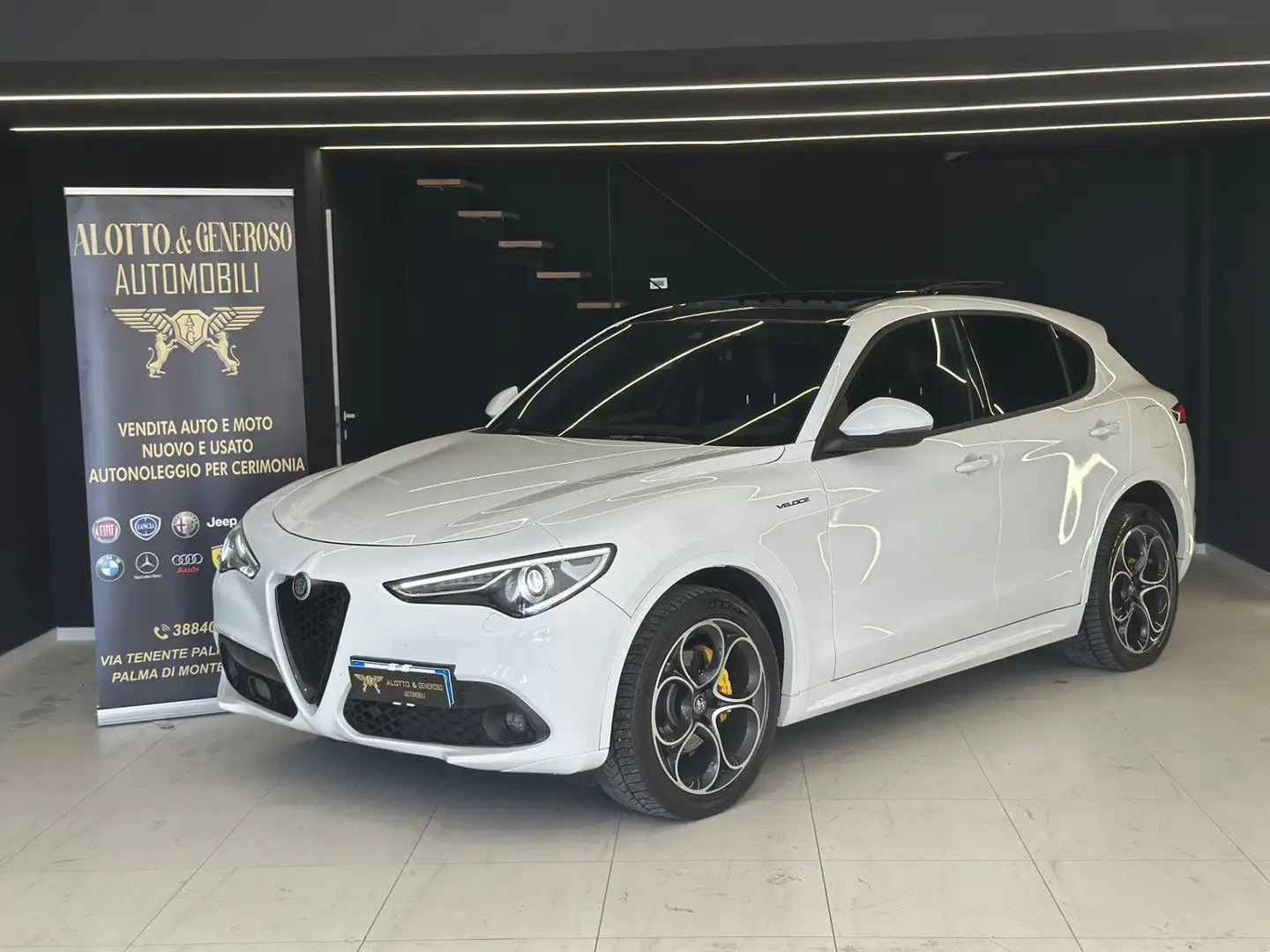 Alfa Romeo Stelvio Stelvio 2.2 Turbodiesel 210 CV AT8 Q4 Veloce Bianco - 1