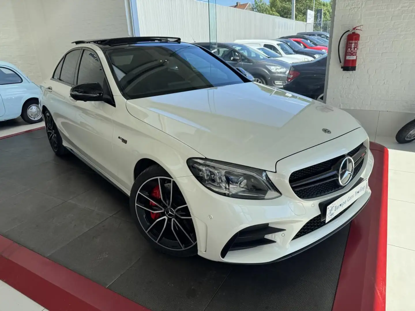 Mercedes-Benz C 43 AMG 390ch 1ERE MAIN 4 MATIC v6 BI TURBO SYTÈME SONO BU Blanco - 2