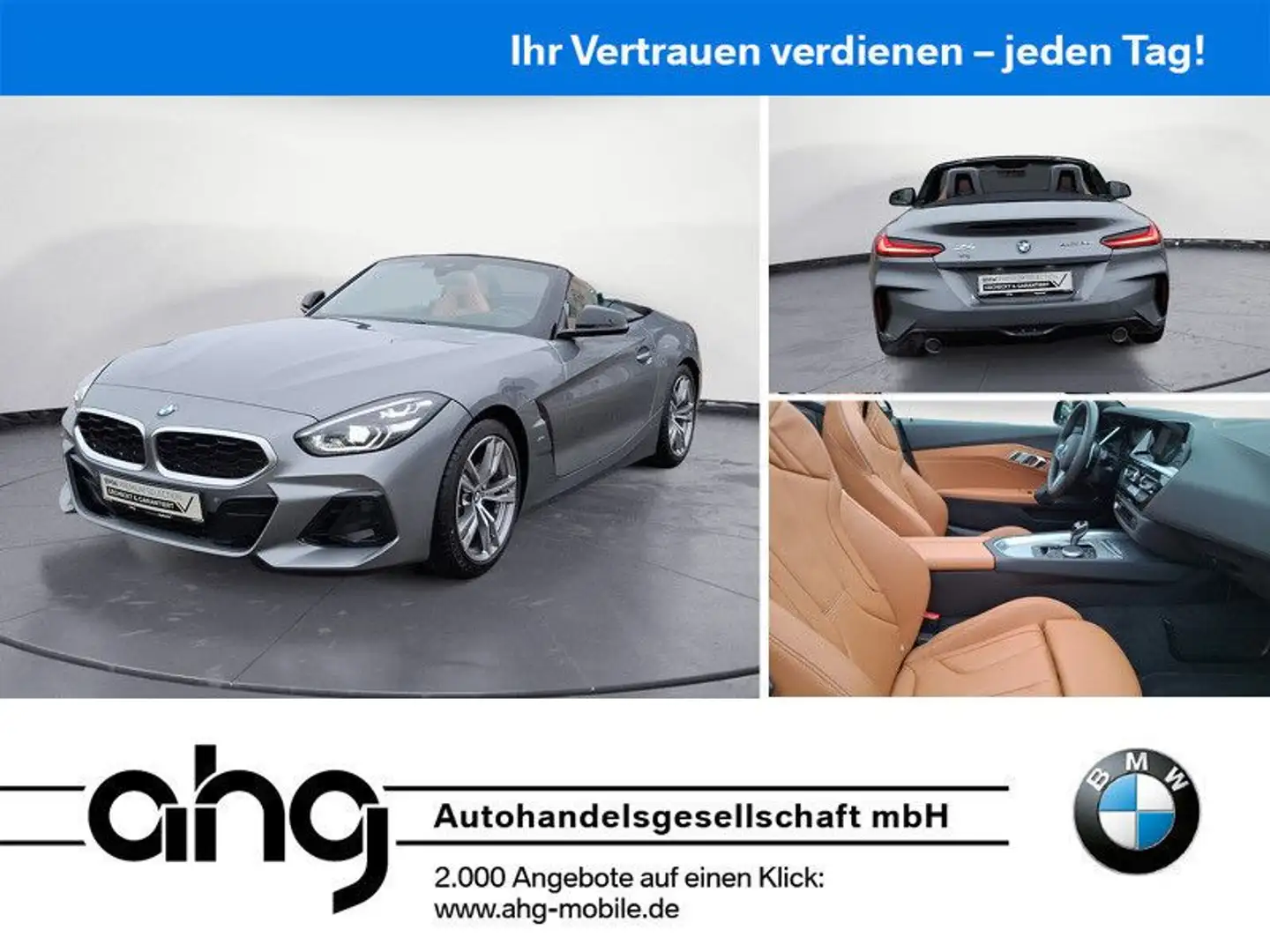 BMW Z4 sDrive20i Cabrio M-Sport *Shadow*Leder*Navi*L Grau - 1
