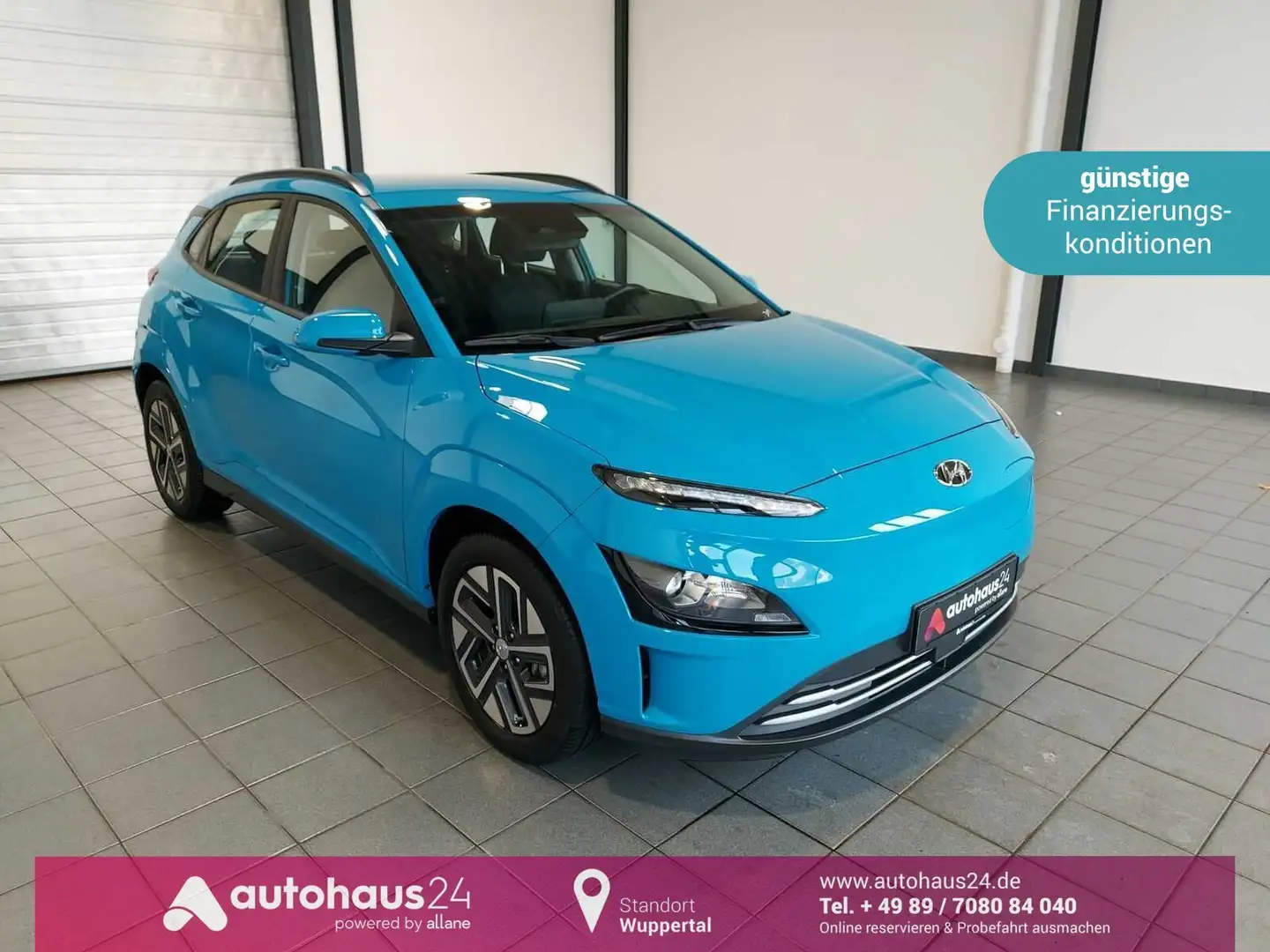 Hyundai Kona Select  39,2 kWh|ACC|Kamera Синій - 1