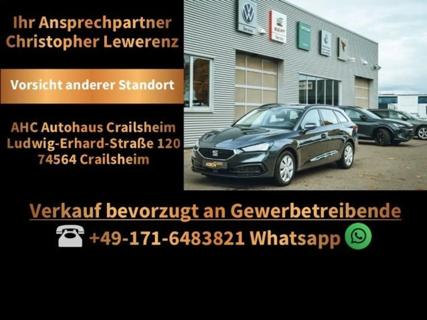 SEAT Leon ST 2.0 TDI AHK Sitzhz LED Grigio - 1