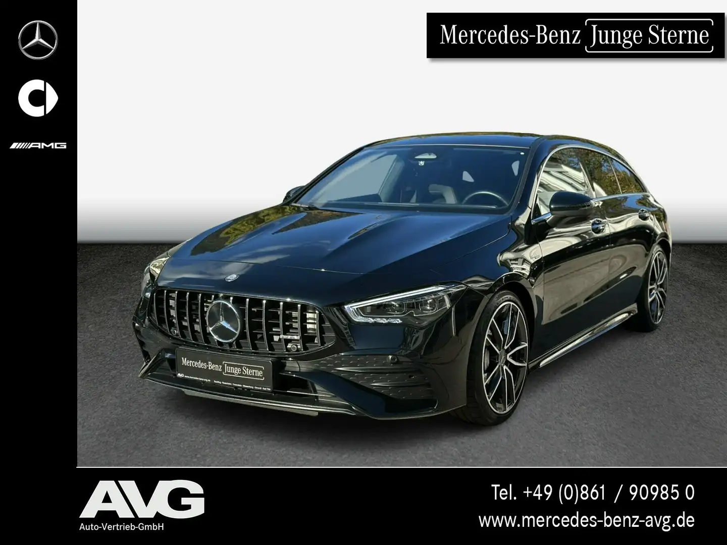 Mercedes-Benz CLA 35 AMG CLA 35 4M Adv.-Plus Pano Distr 19" MBEAM Kamera Schwarz - 1