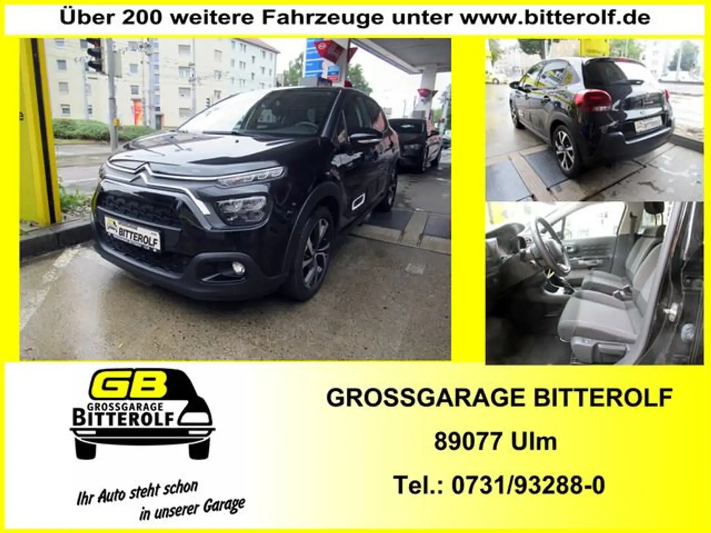 Citroen C3 Shine Pack 1.2 Puretech Navi/LED/SHZ/RFK/PDC Noir - 1