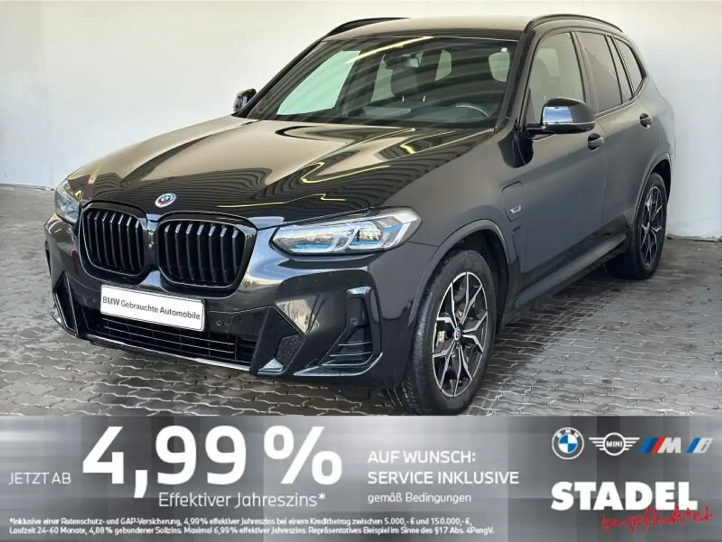 BMW X3 xDrive30e M Sport Navi.Laser.360°.HuD.DriveAs Schwarz - 1