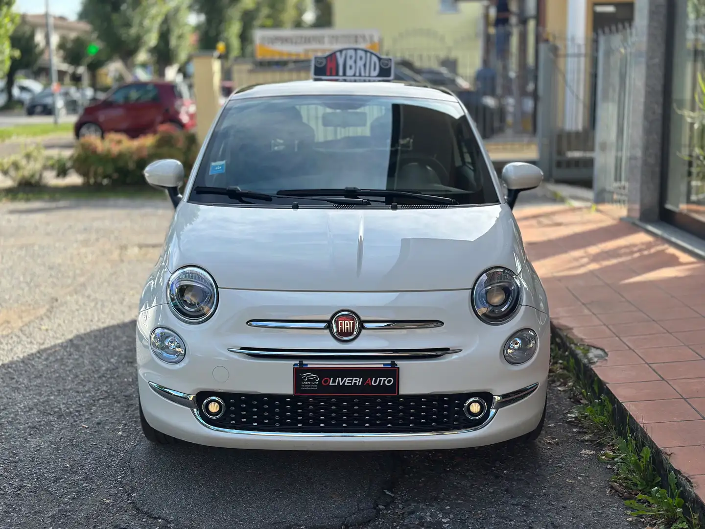 Fiat 500 500 Hybrid 70cv Tetto Pano Clima Auto PREZZO VERO! Bianco - 2