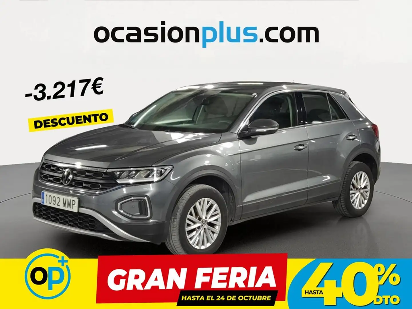 Volkswagen T-Roc 1.0 TSI 81kW Gris - 1
