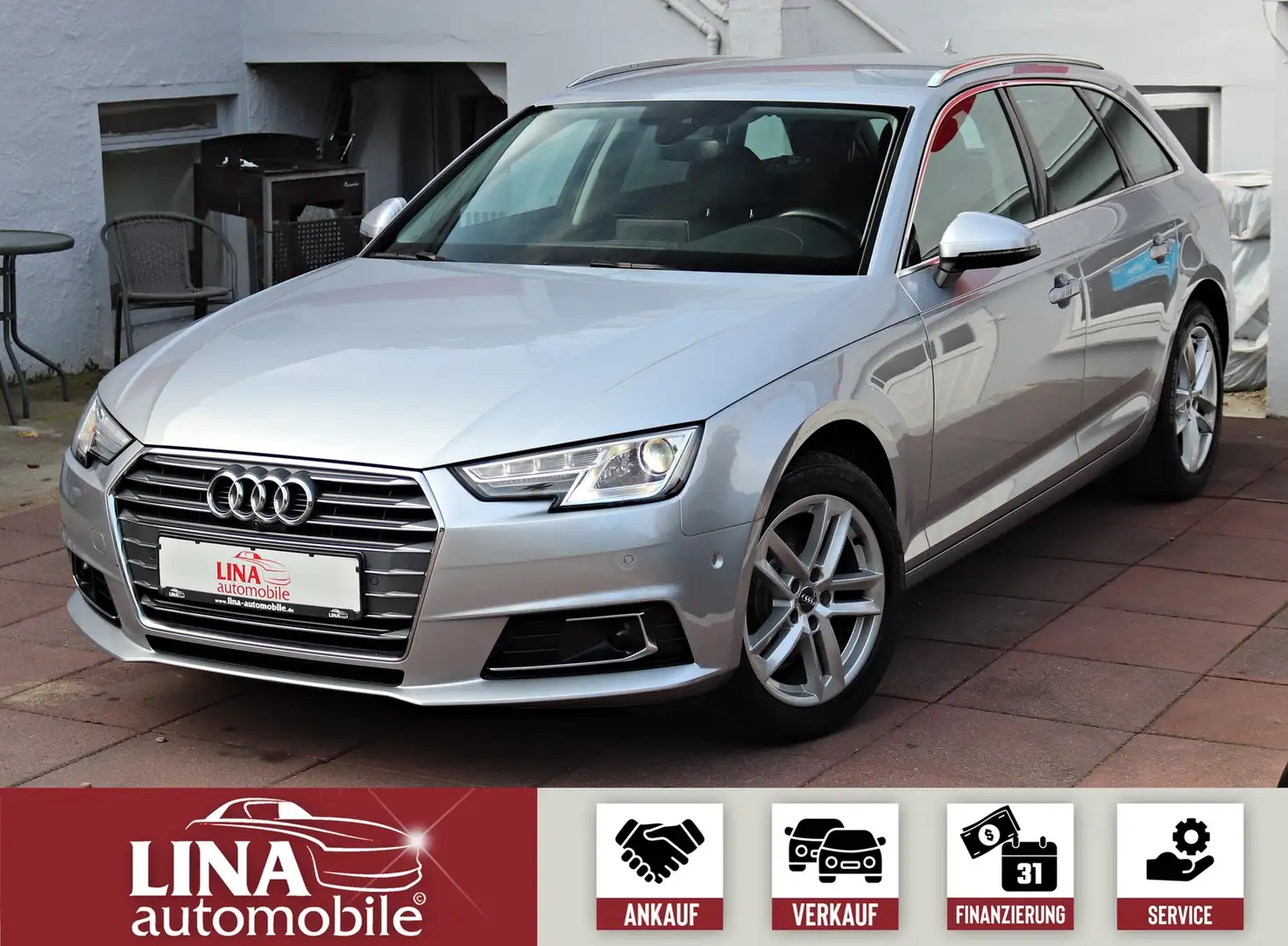 Audi A4 Avant 2.0 TDI ACC*360°Kamera*NaviDVD*Leder* Zilver - 1