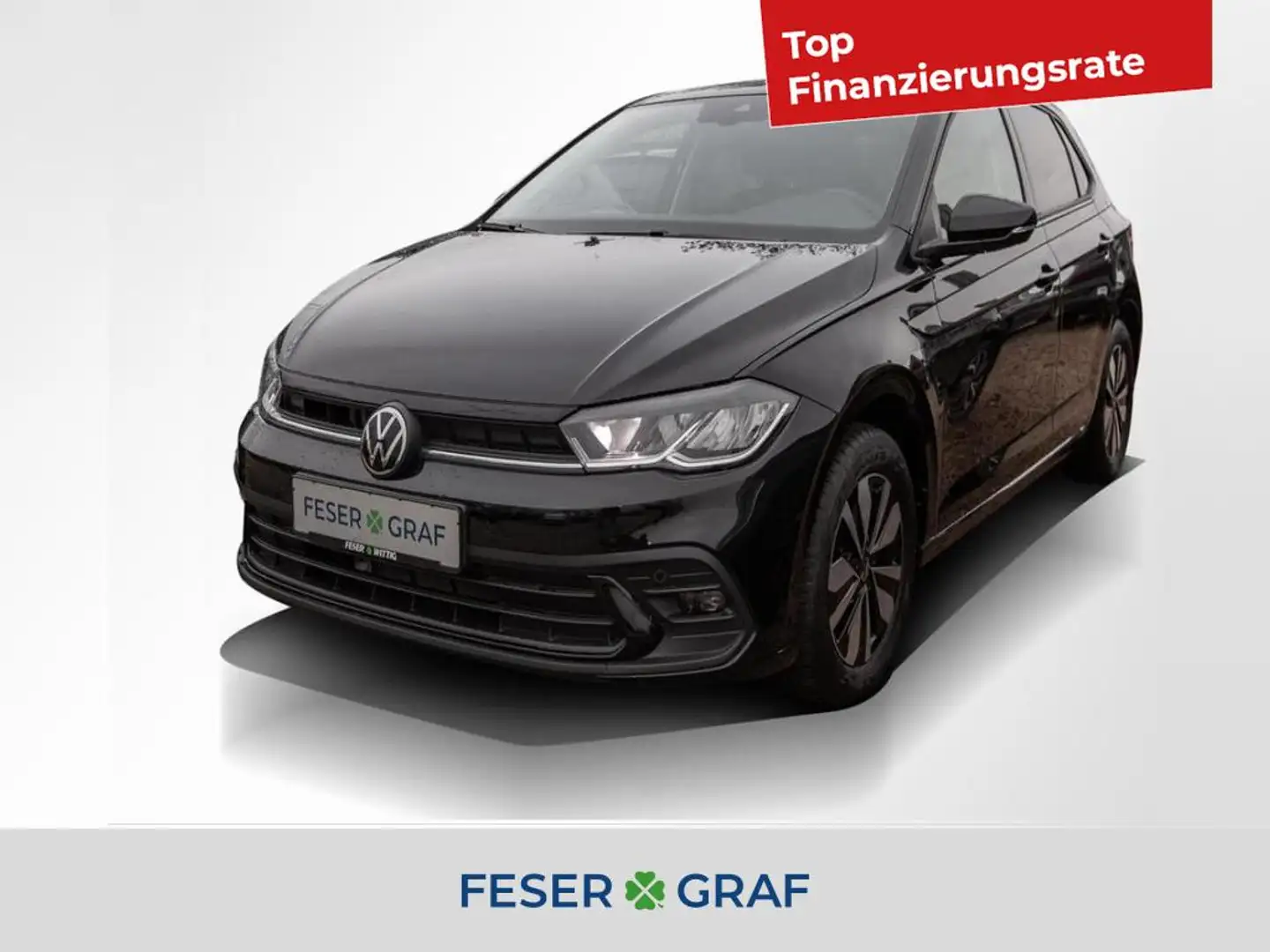 Volkswagen Polo 1.0 TSI MOVE 5-Gang LED/DAB/DigCock/VZE Schwarz - 1