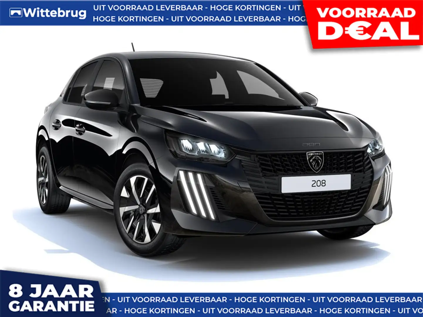 Peugeot e-208 EV Style 50 kWh DIRECT RIJDEN - WARMTEPOMP - 8 JAA Nero - 1