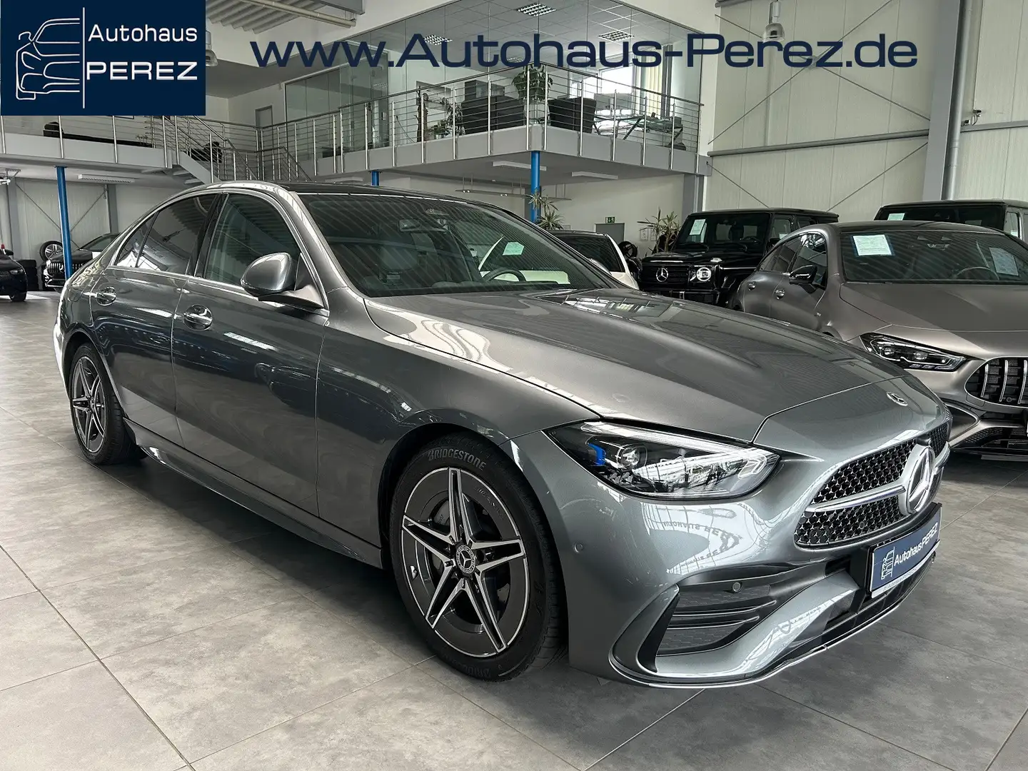 Mercedes-Benz C 300 d 4M AMG PREMIUM PANORAMA-BURMESTER-360° Gris - 1