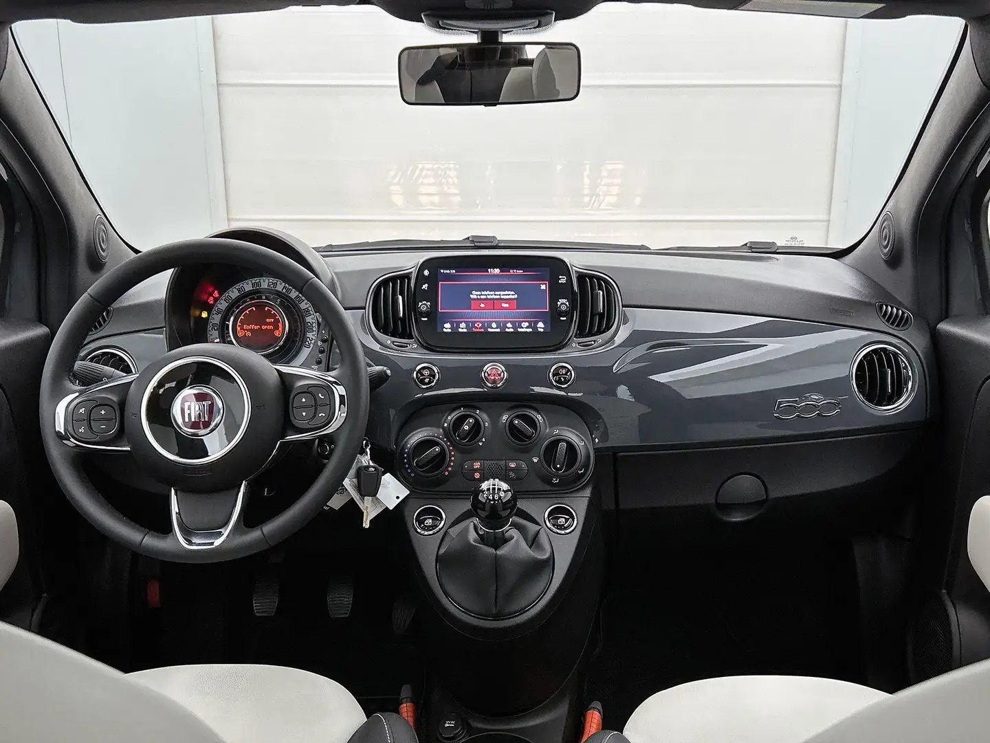 Fiat 500 1.0 Hybrid Dolcevita | Airco | Panoramadak | Apple Grau - 2