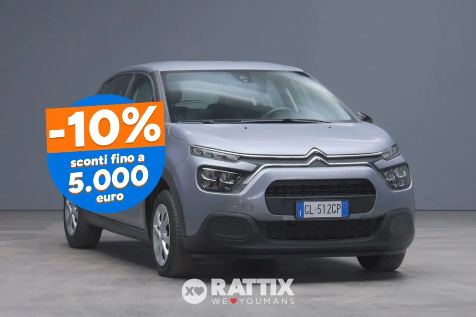 Citroen C3 1.2 Puretech 83CV Feel Grijs - 1
