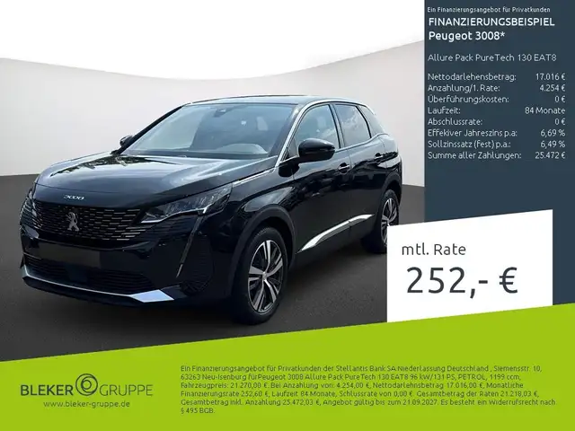 2023 Peugeot 3008 in Black for sale