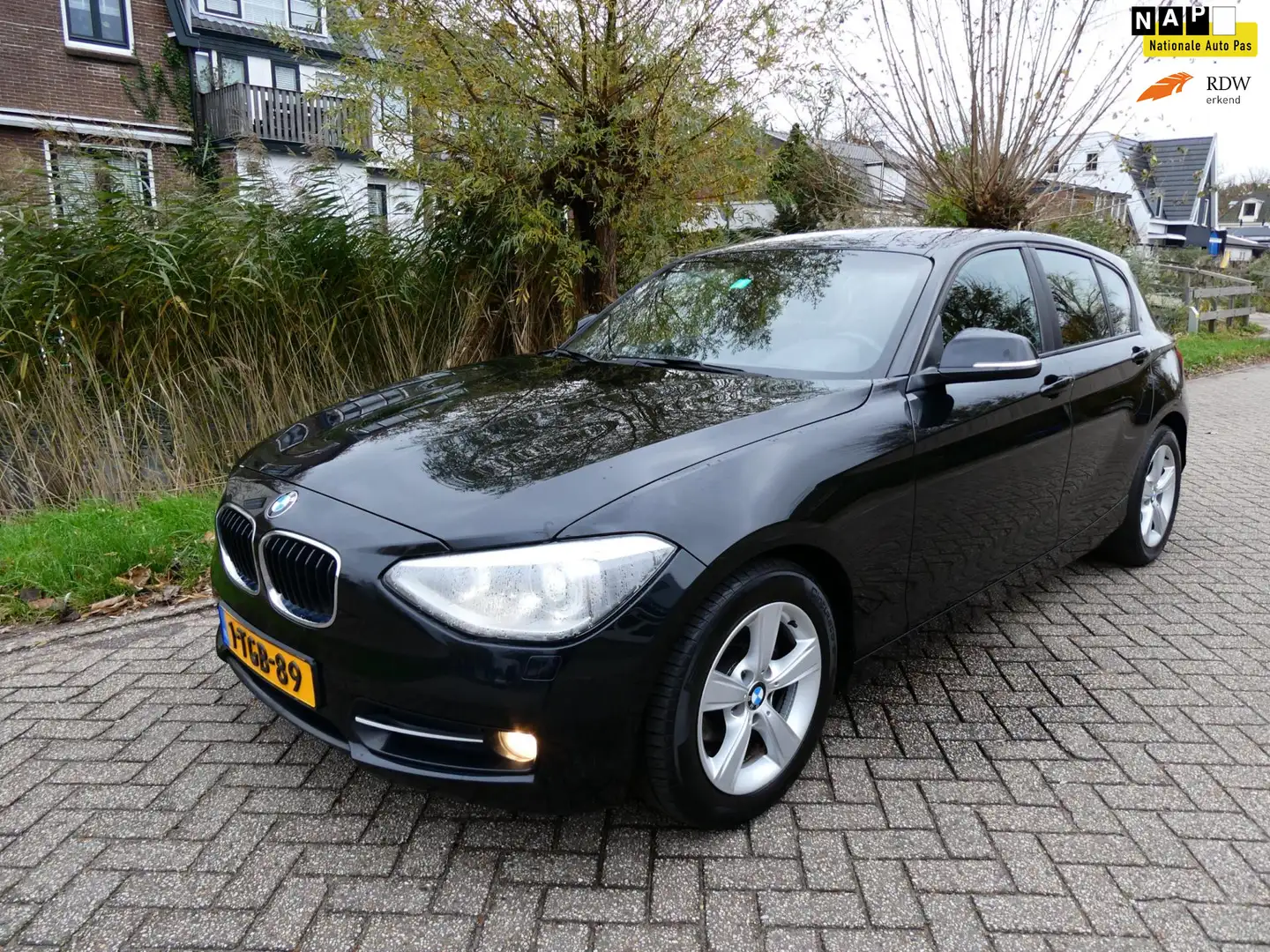 BMW 114 1-serie 114i Exe 5-deurs 158.000km. 102pk Clima Cr Zwart - 1