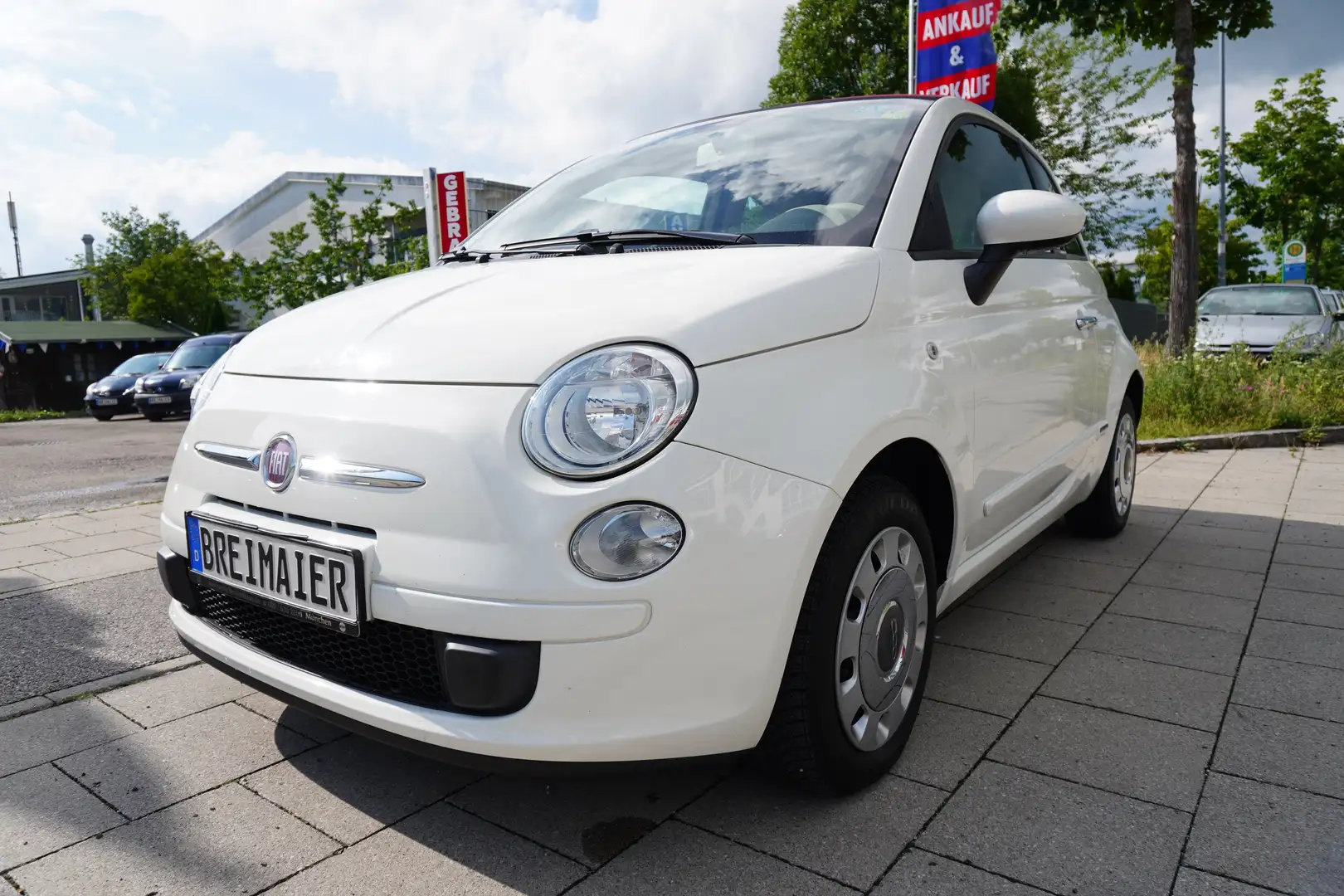 Fiat 500C POP*CABRIO*1.HAND*TÜV NEU*KLIMA*PDC* Weiß - 1