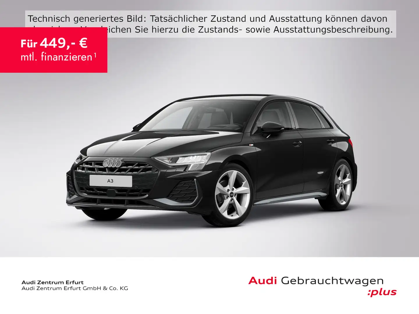 Audi A3 35 TFSI S-tronic S line Parkassiten Schwarz - 1