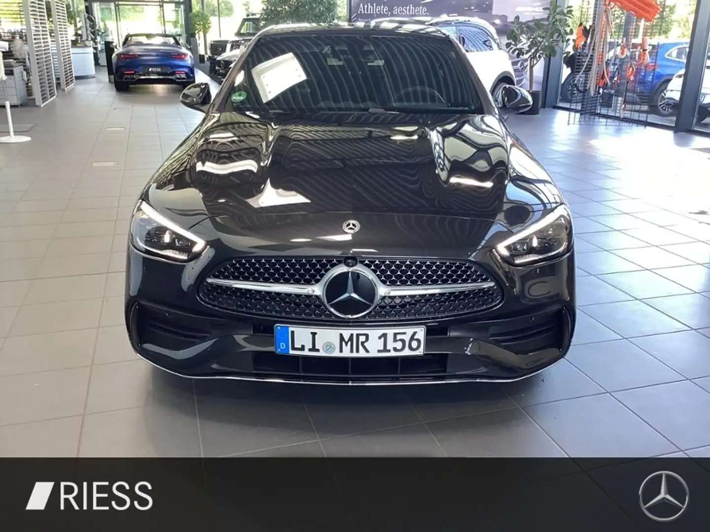 Mercedes-Benz C 200 4M AMG+PANO+AHK+DISTR+DIGI LIGHT+BURMESTER Grau - 2