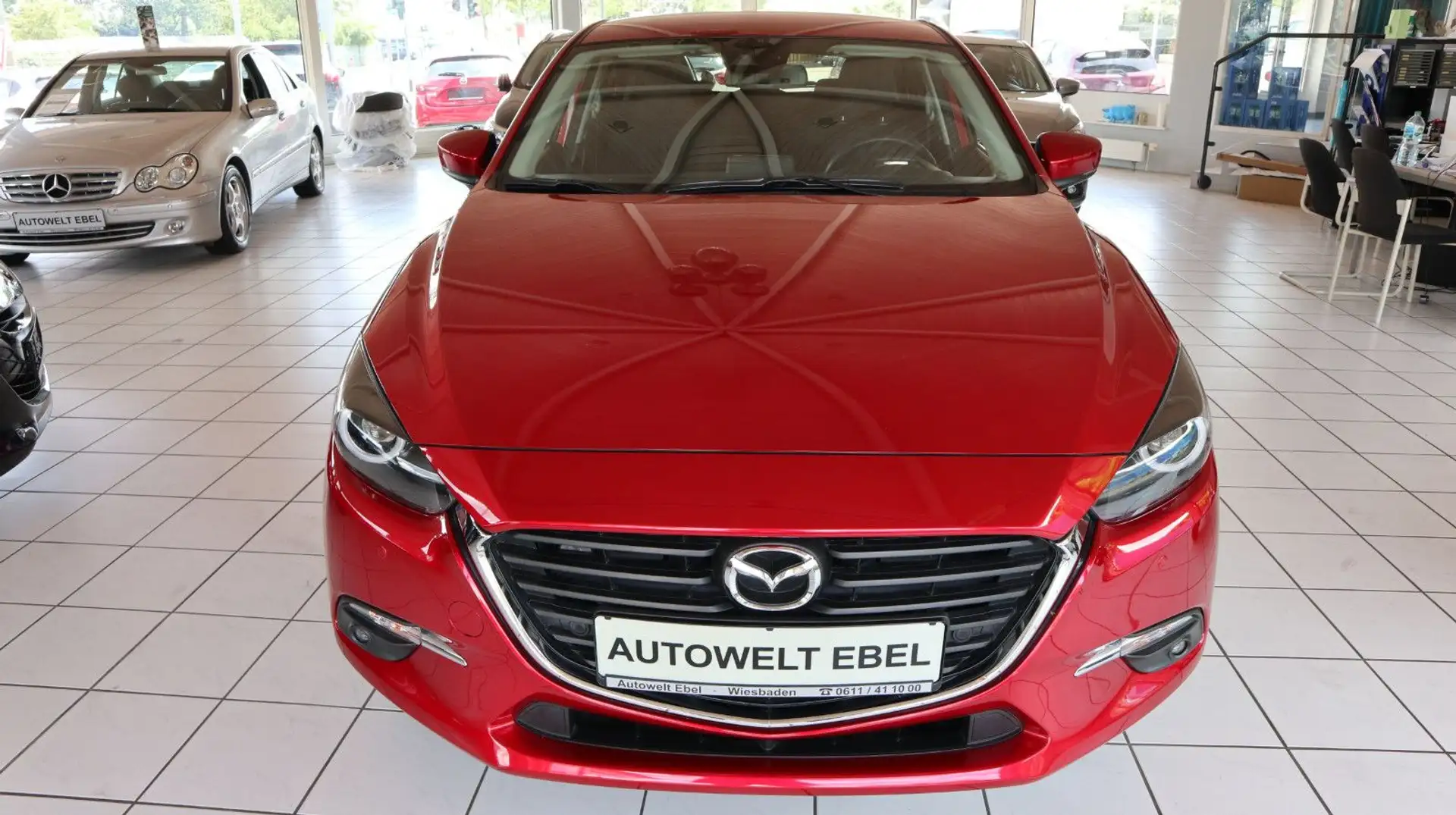 Mazda 3 Lim.*120PS*NAV*LED*PDC V+H*SHZ*LHZ*1.HAND* Rot - 2