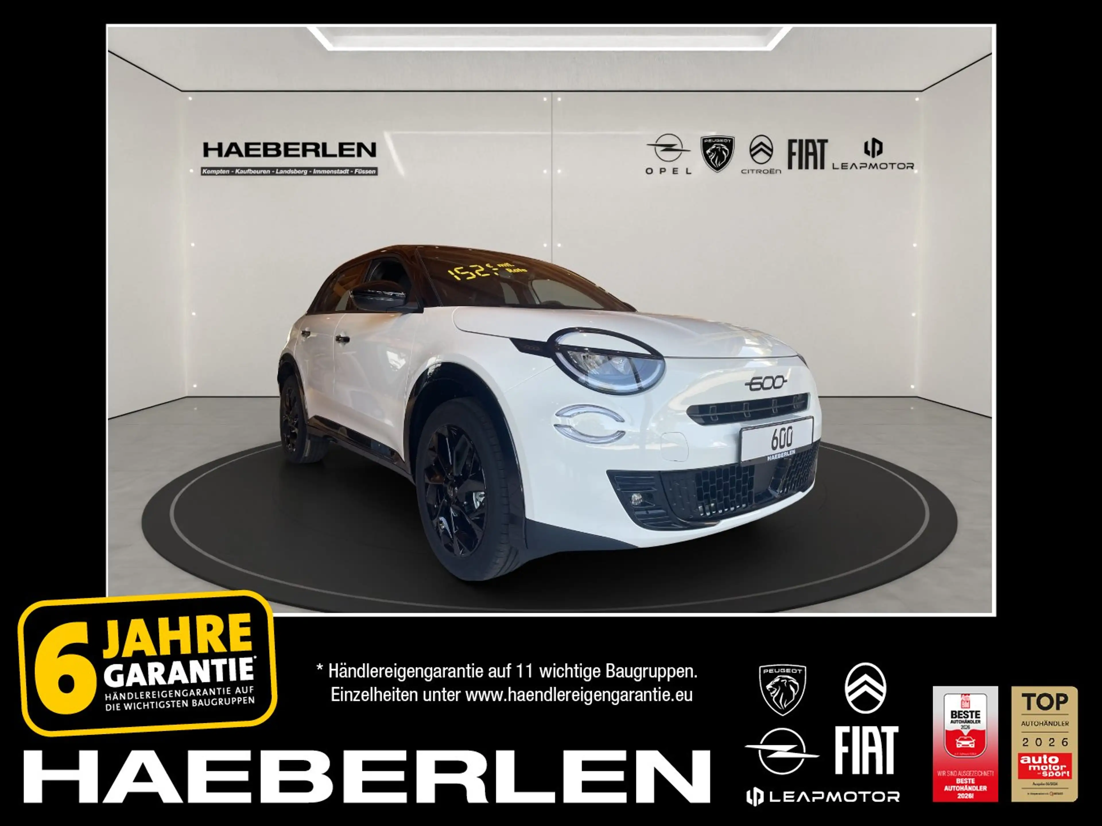 Fiat 600 1.2 Turbo 74 kW Street Edition ACC+SHZ+PDC