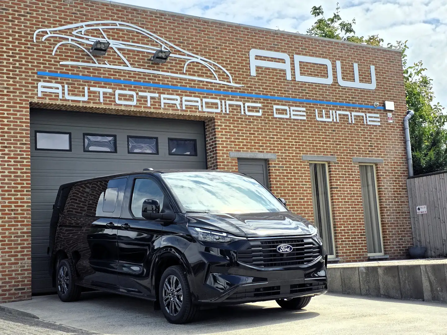 Ford Transit Custom Limited 39.990EX L2 2025 NIEUW 0KM - DubCab 5Zits Gris - 2