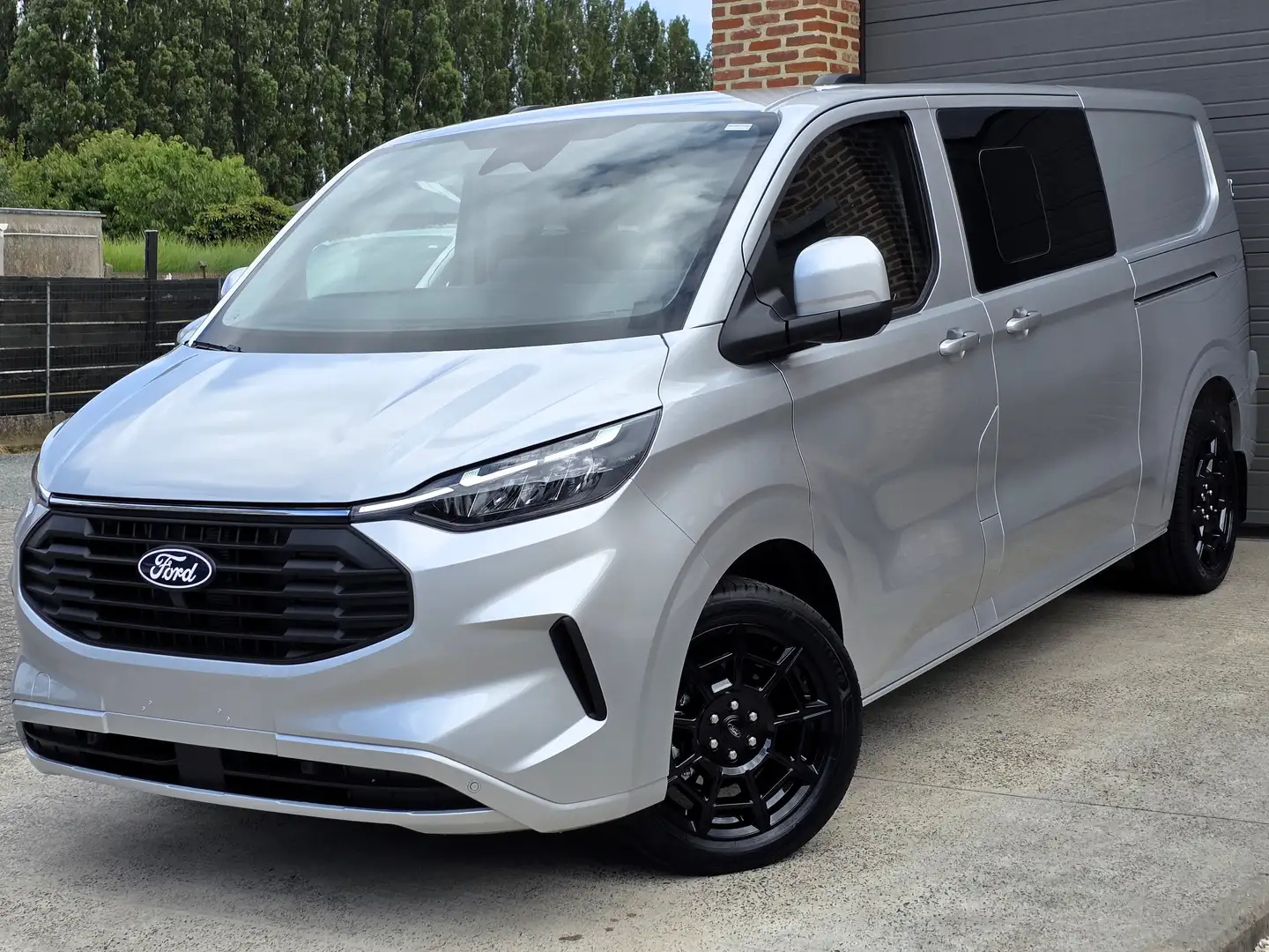 Ford Transit Custom Limited 39.990EX L2 2025 NIEUW 0KM - DubCab 5Zits Gris - 1
