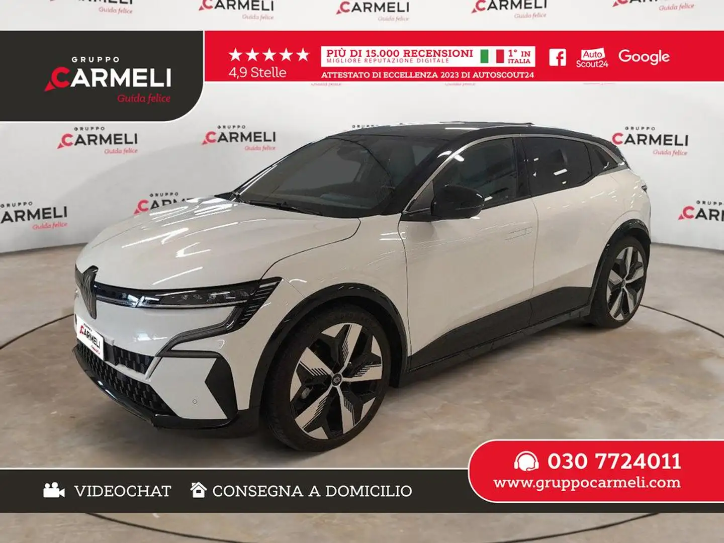 Renault Megane E-Tech Techno EV60 Optimum Charge 220cv Bianco - 1