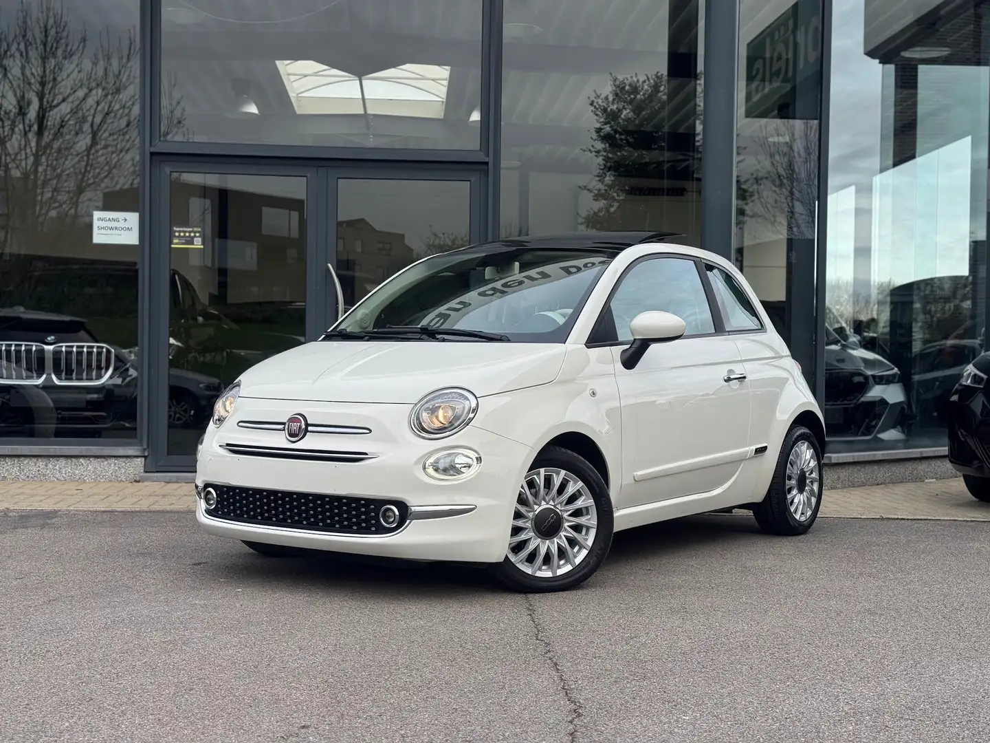 Fiat 500 / 3D / OPEN DAK / CARPLAY / NAVI / AC / PARK SENS Blanc - 1
