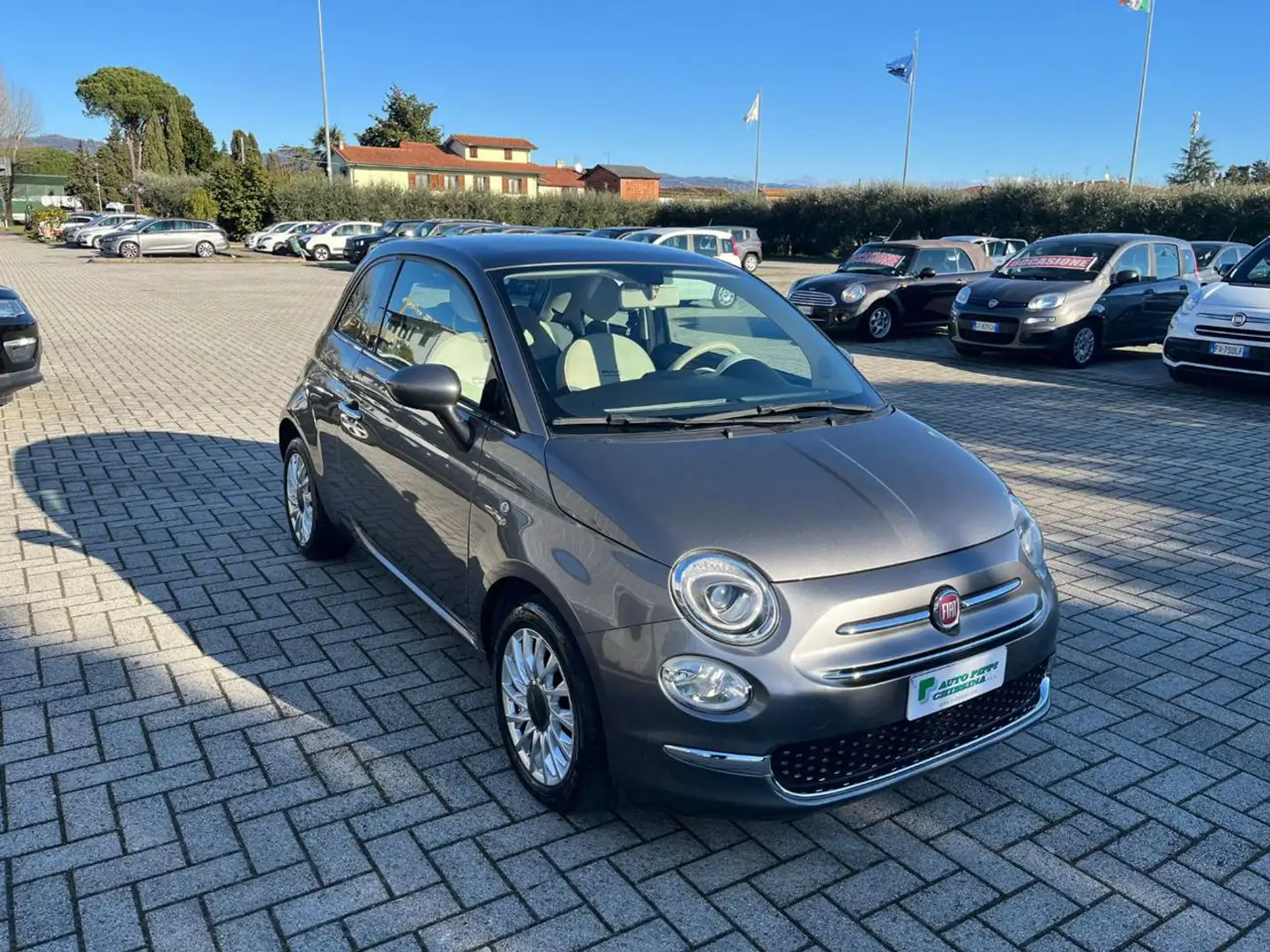 Fiat 500 1.2 EasyPower Lounge Gris - 1