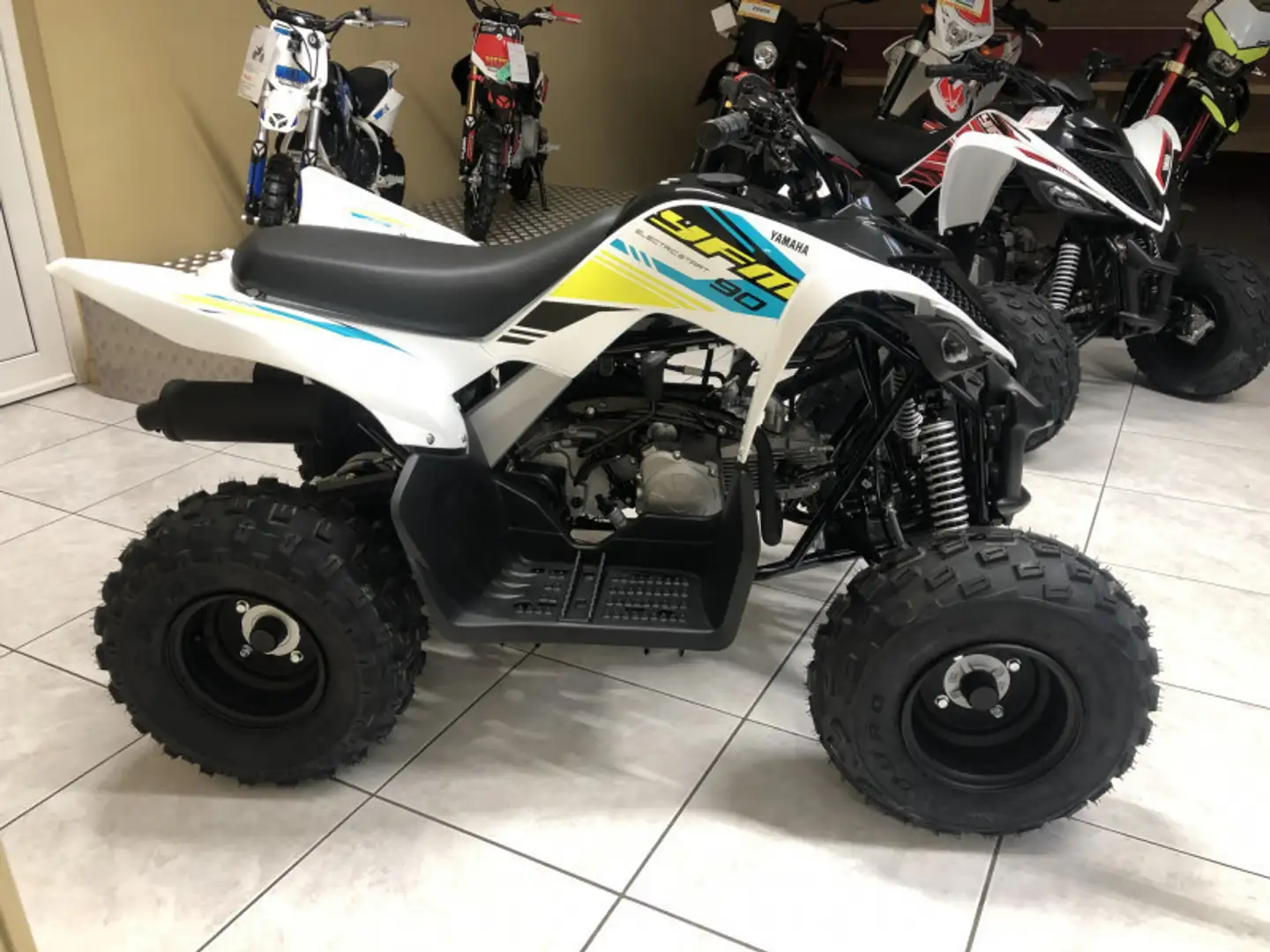 Yamaha YFM 90 Blanco - 1