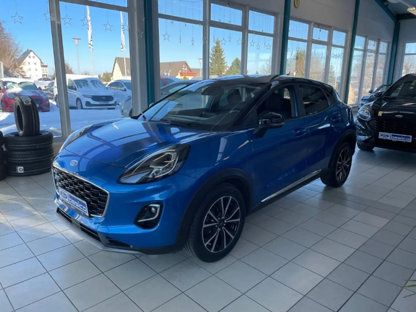 Ford Puma Titanium MHEV+NAV+DAB+PDC+LED+Tempomat+LMF+ Bleu - 2