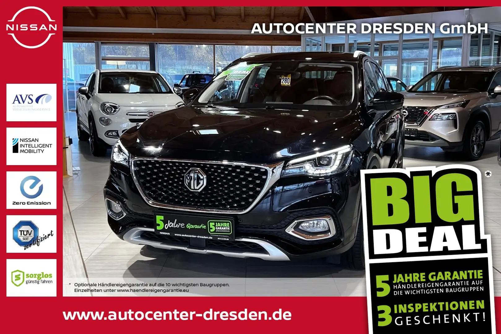 MG EHS 1.5 PHEV Luxury Navi Pano ACC 360 KeyLess Zwart - 1