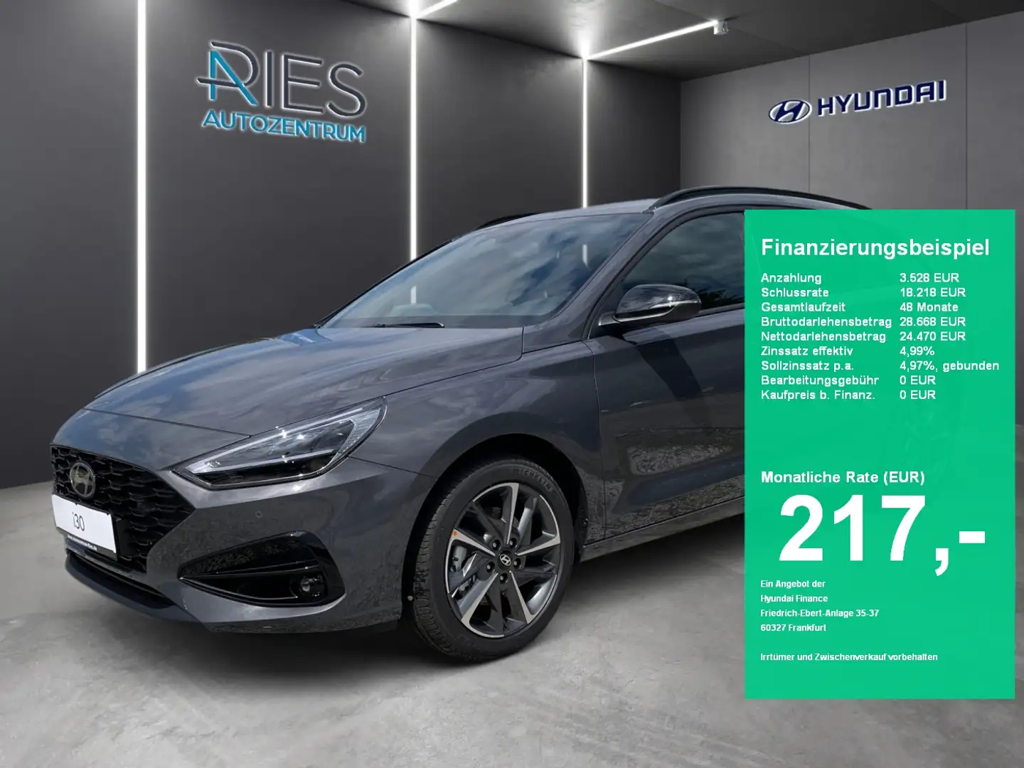 Hyundai i30 cw 1.5 T-GDI Adventage KlimaA*LED*Navi*SHZ Gris - 1